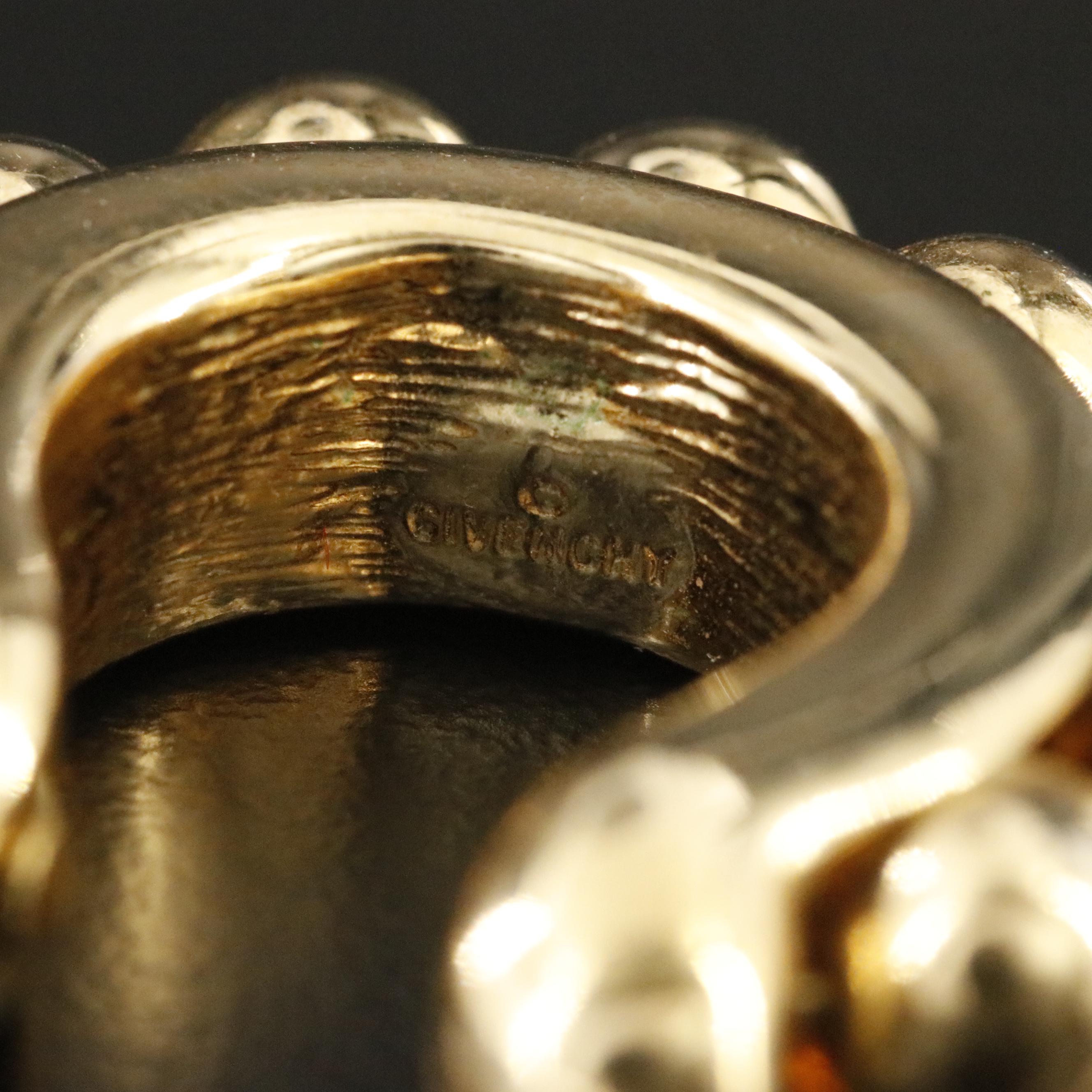 Givenchy Beaded Hoop Earrings