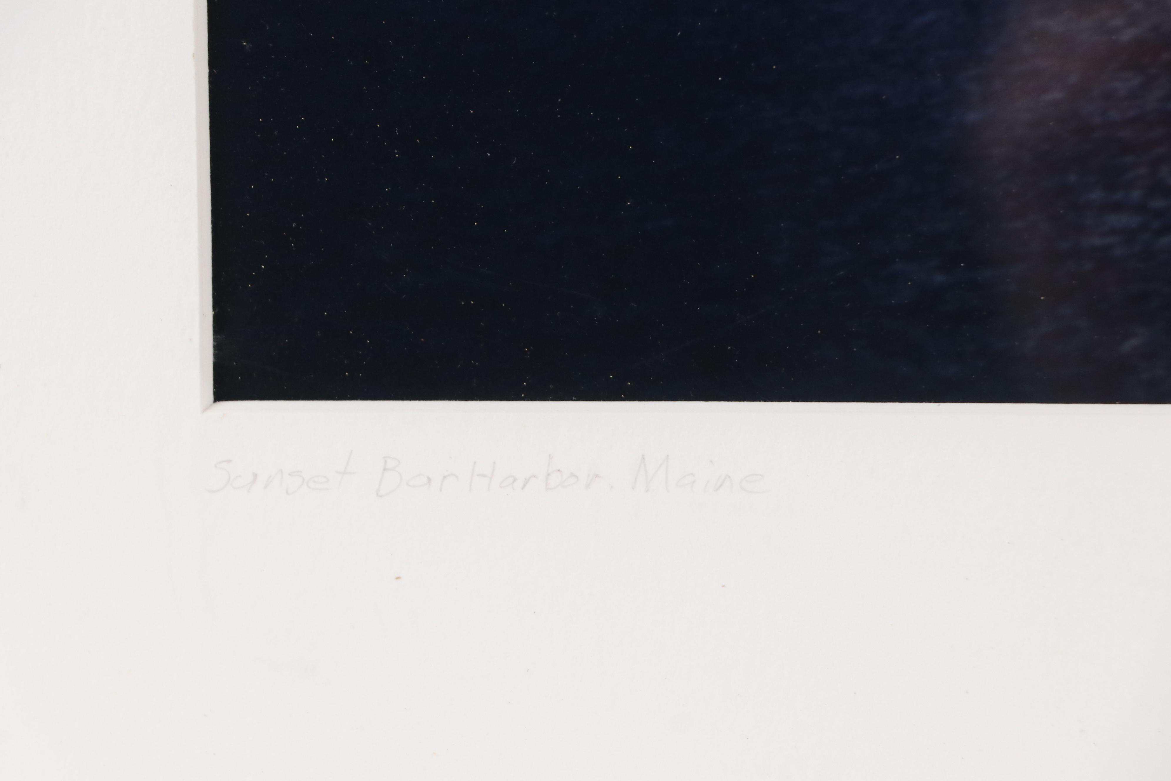 Chromogenic Color Print of "Sunset Bar Harbor, Maine"