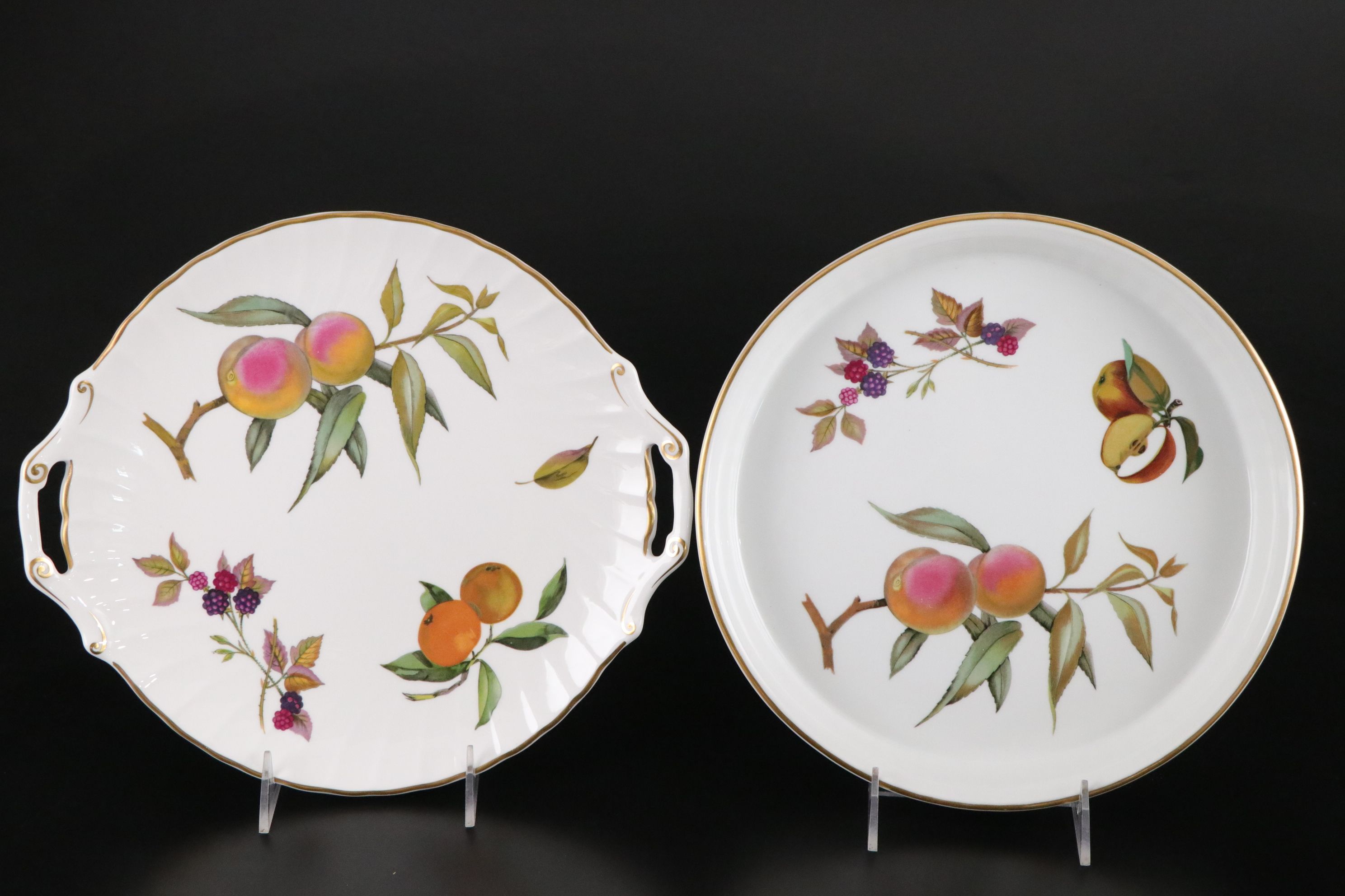 Royal Worcester "Evesham Gold" Casserole Dish, Cake Platter & More