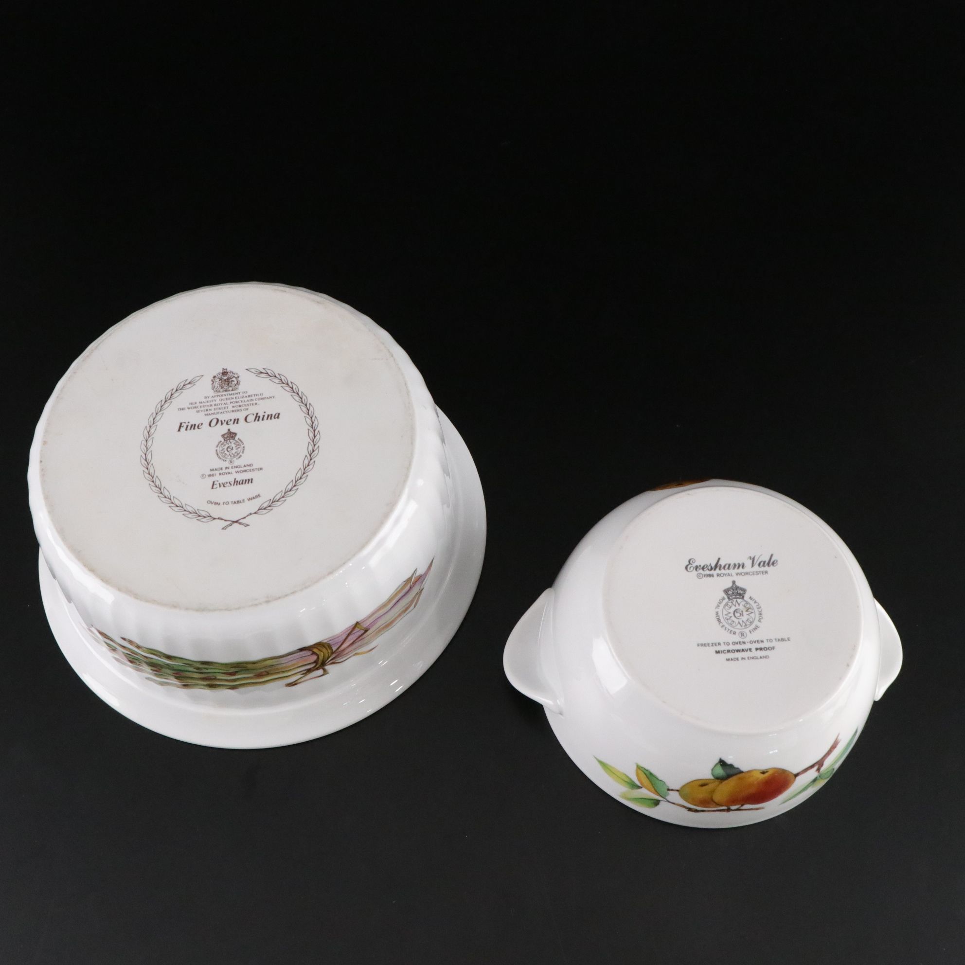 Royal Worcester "Evesham Gold" Casserole Dish, Cake Platter & More