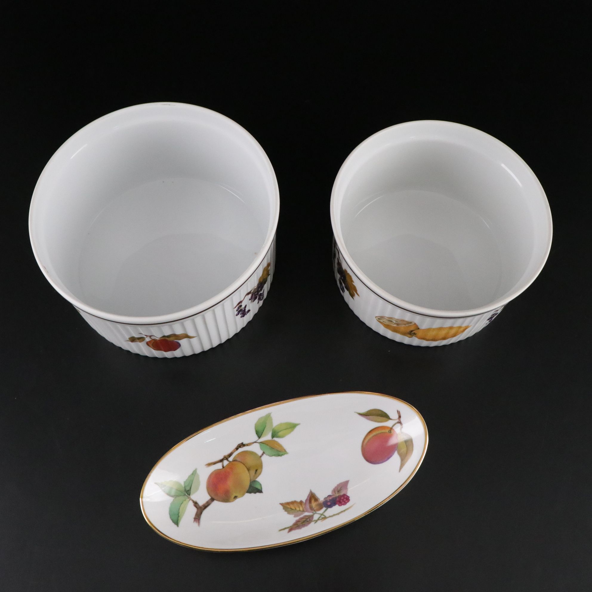 Royal Worcester "Evesham Gold" Casserole Dish, Cake Platter & More