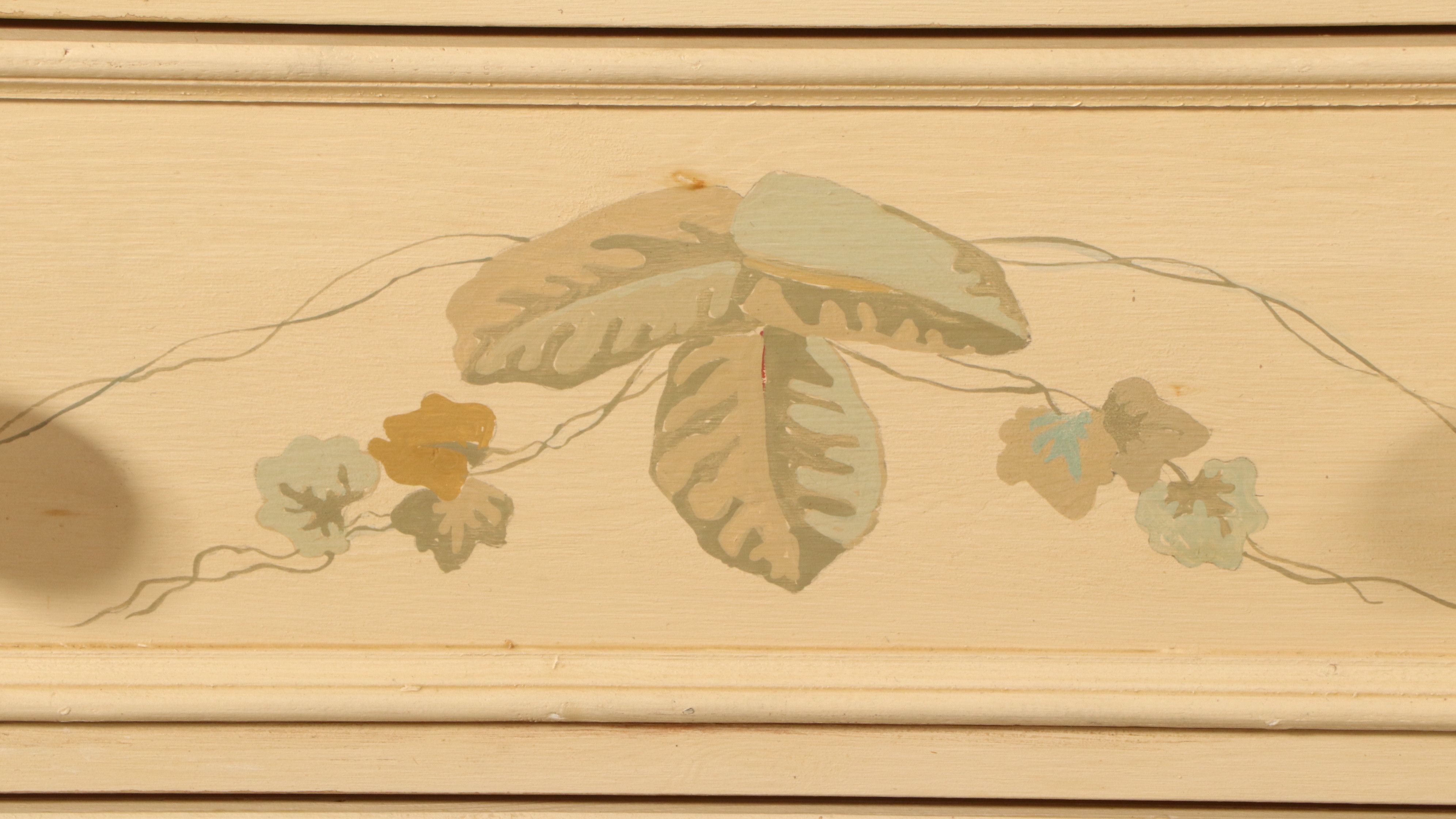 Victorian Style Paint-Decorated Chest of Drawers