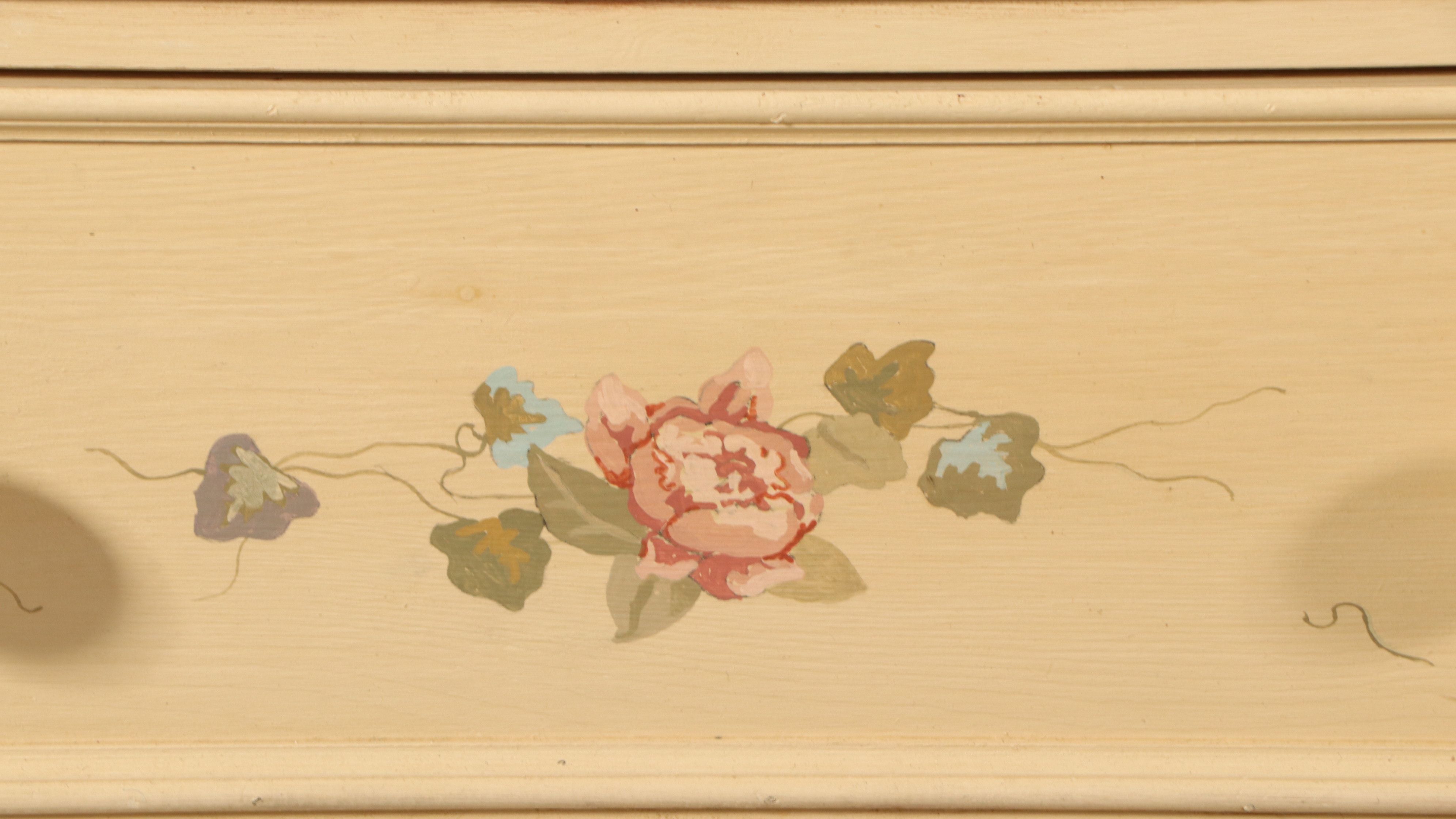 Victorian Style Paint-Decorated Chest of Drawers