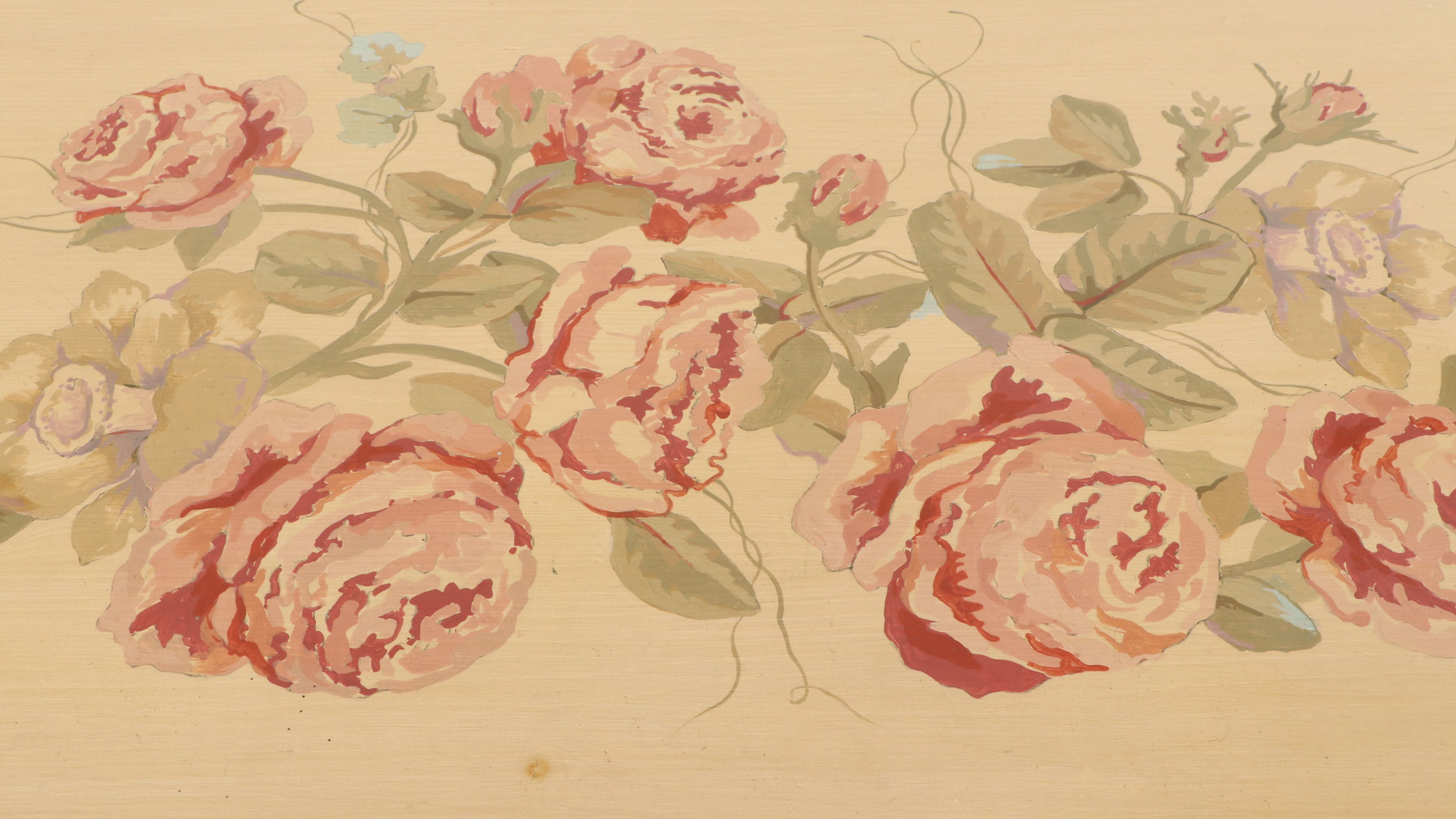 Victorian Style Paint-Decorated Chest of Drawers