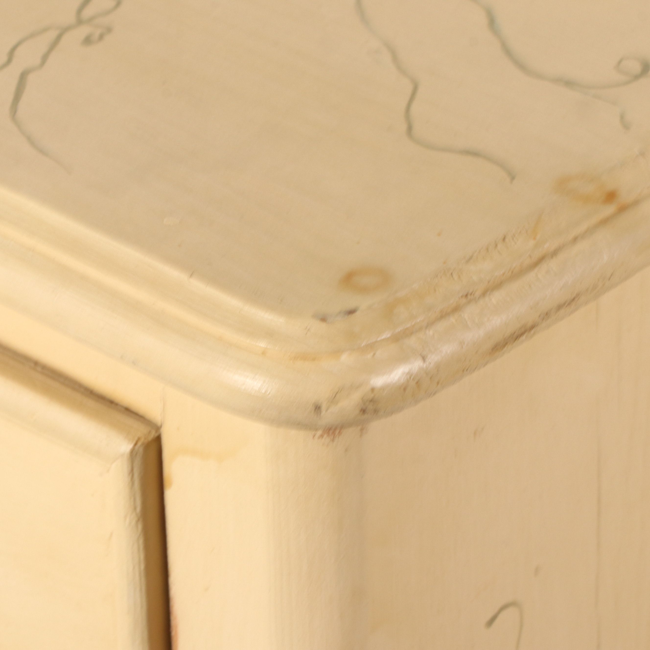 Victorian Style Paint-Decorated Chest of Drawers