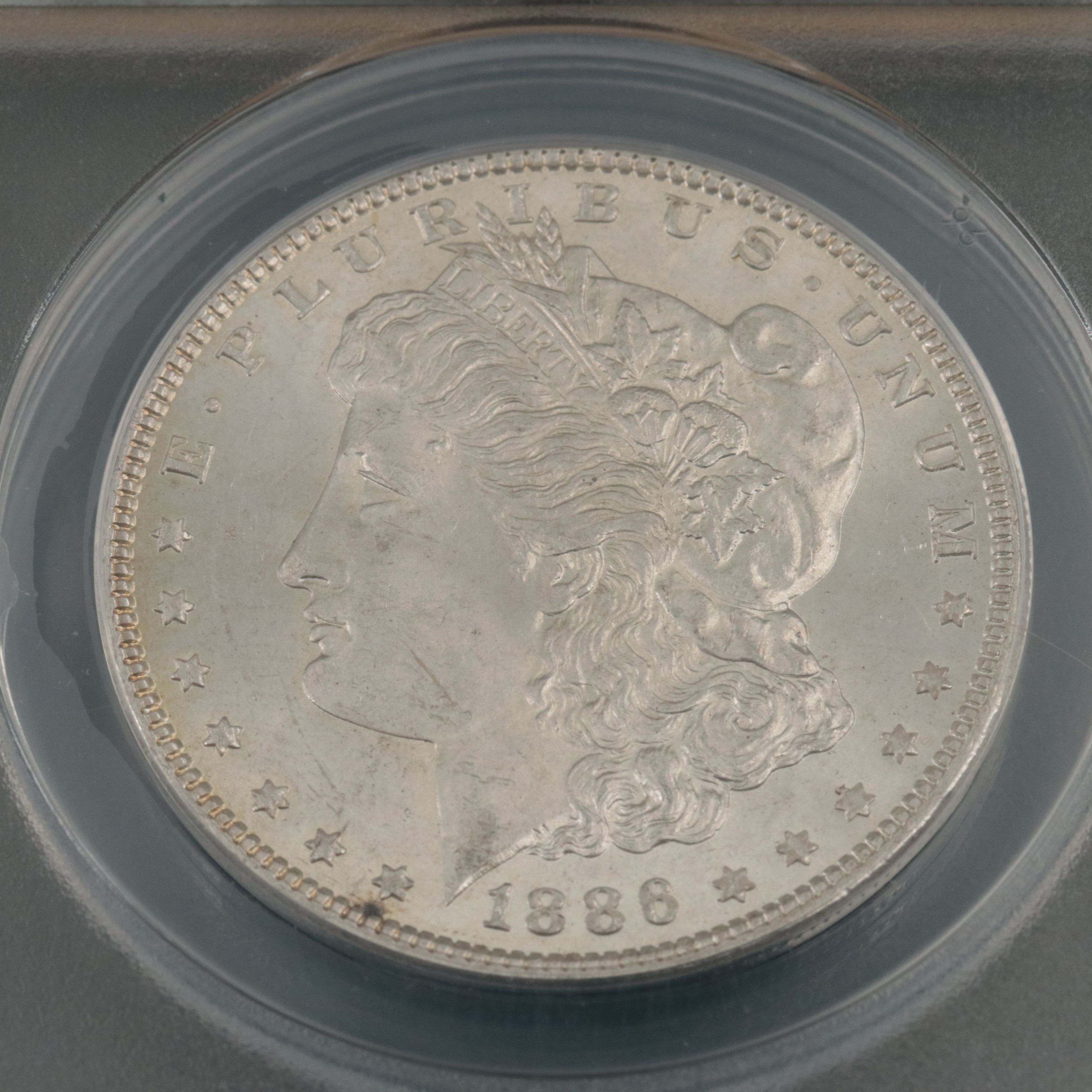1886 ANACS MS 63 Vam 5 Morgan Dollar