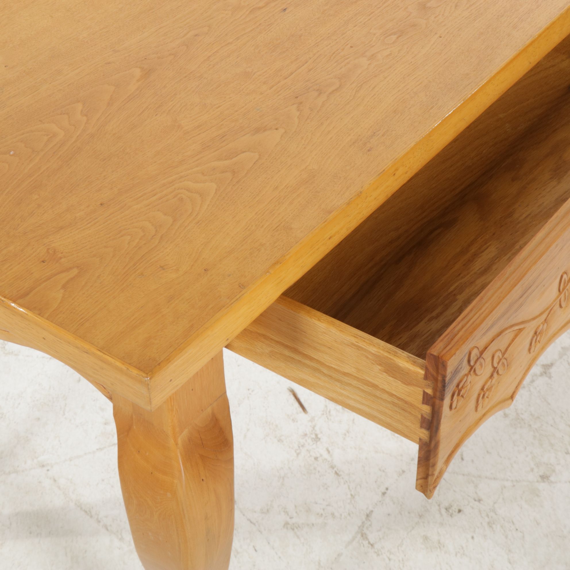 Drexel French Provincial Style Dining Table with Two Ladderback Chairs, 1965