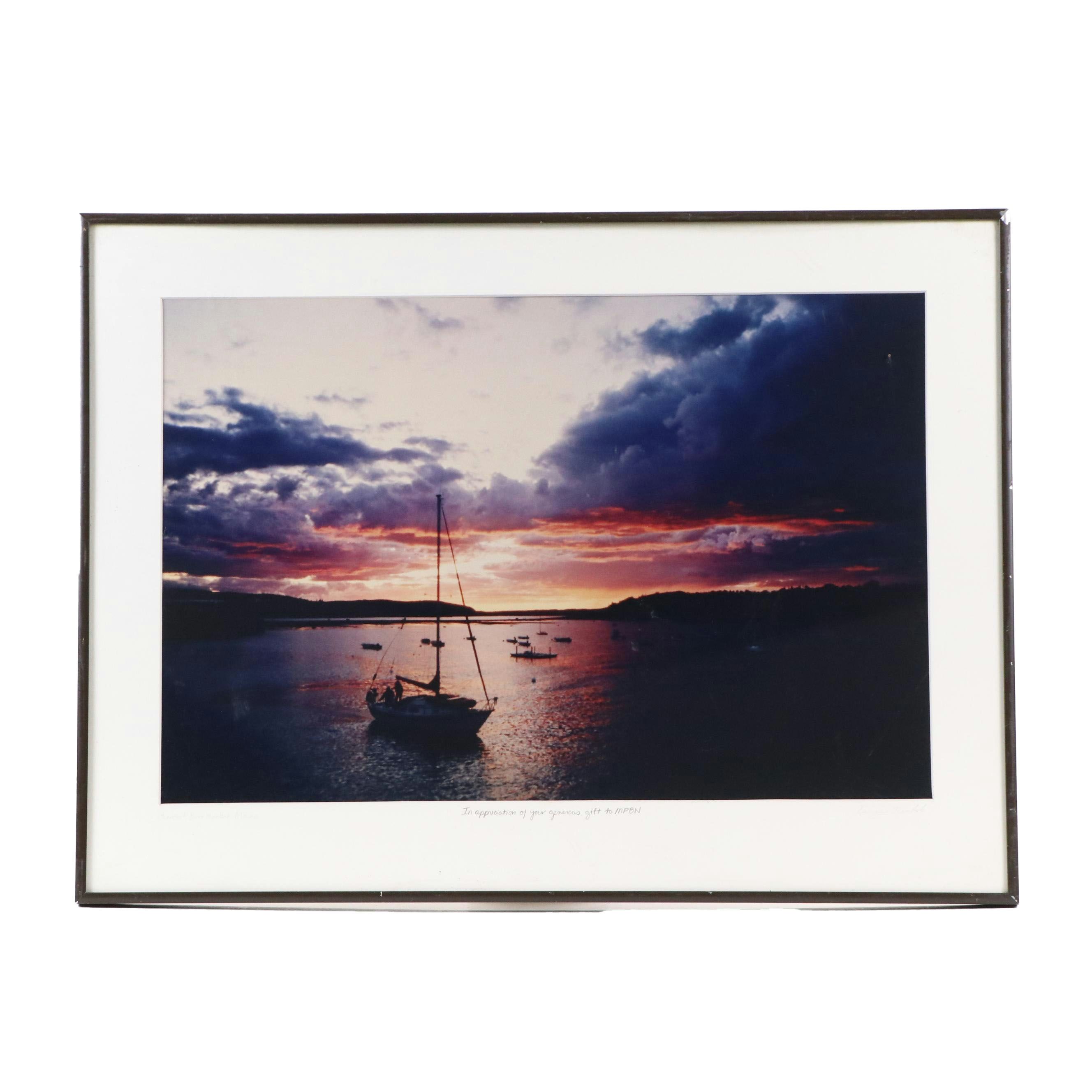 Chromogenic Color Print of "Sunset Bar Harbor, Maine"
