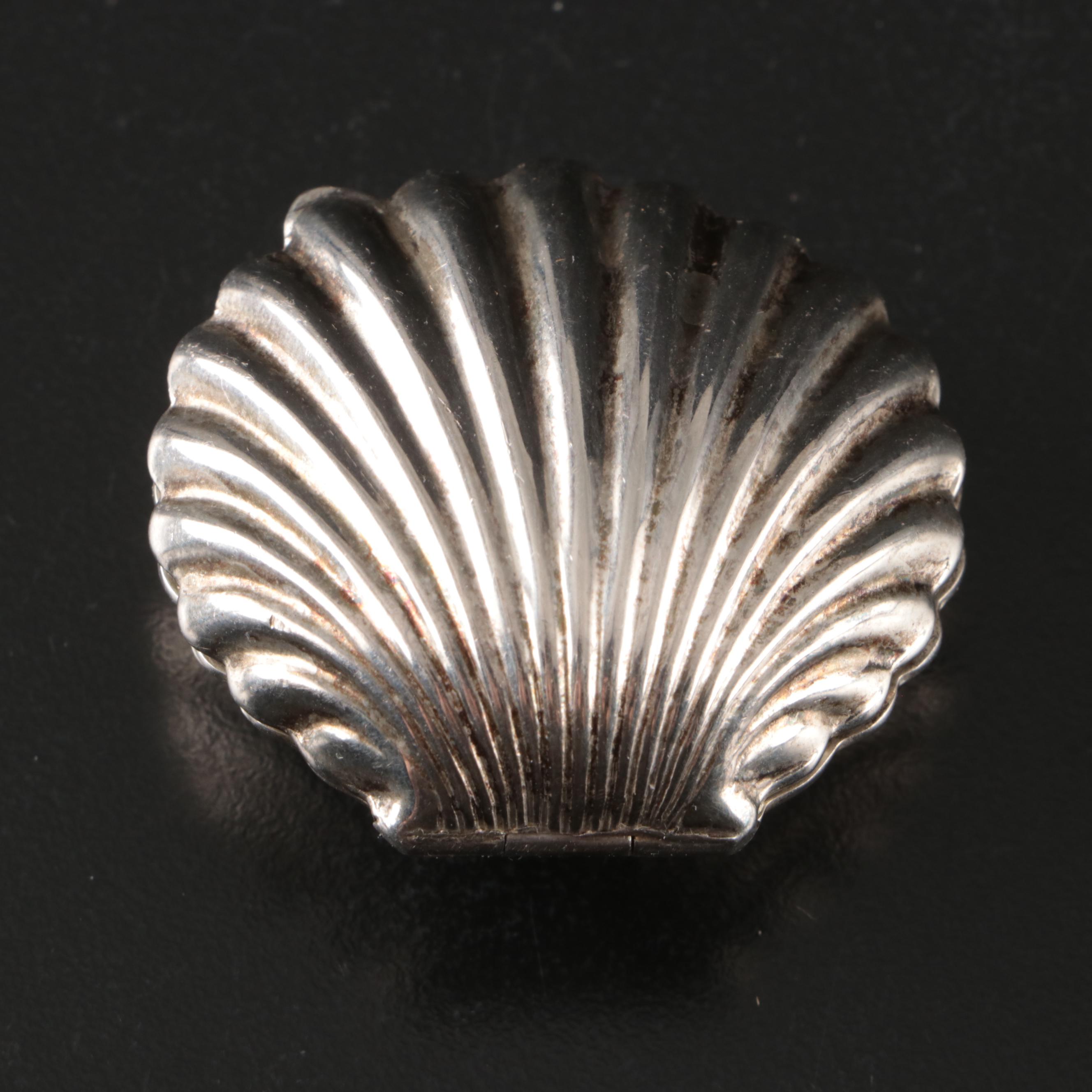 Leonore Doskow Italian Sterling Silver Shell-Form Box