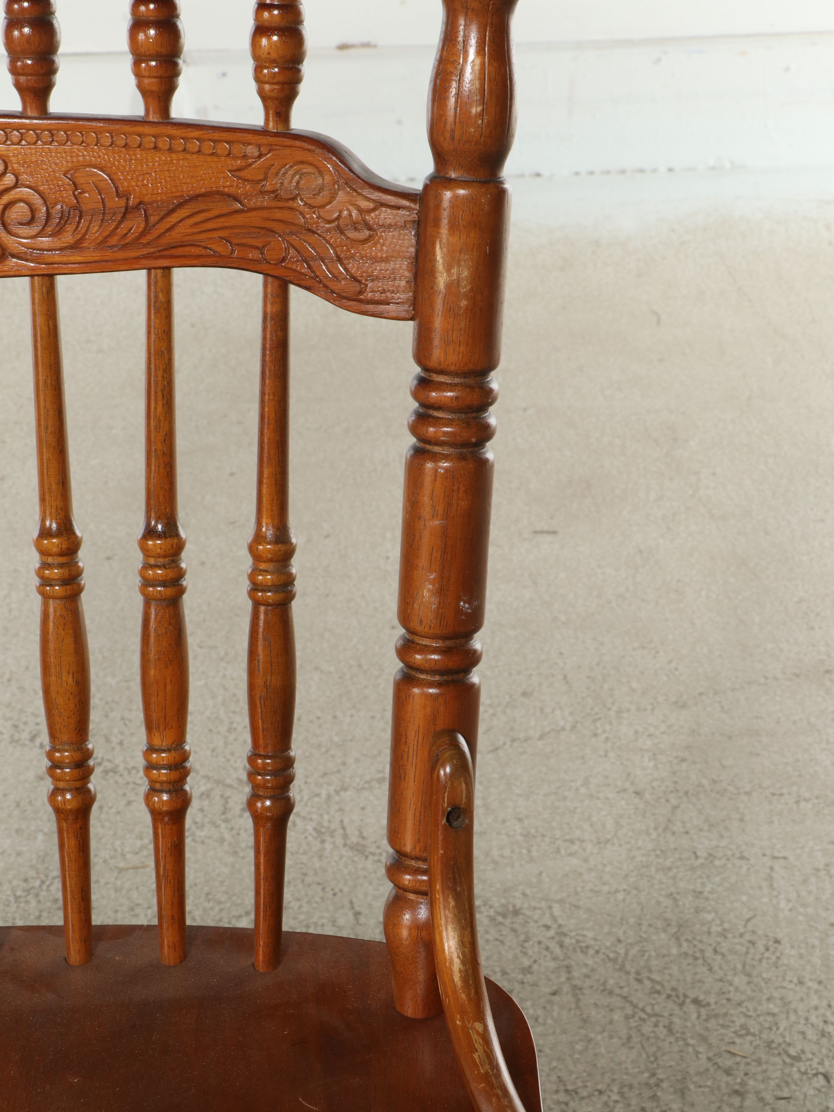 Late Victorian Style Pressed Wood Kitchen Chair