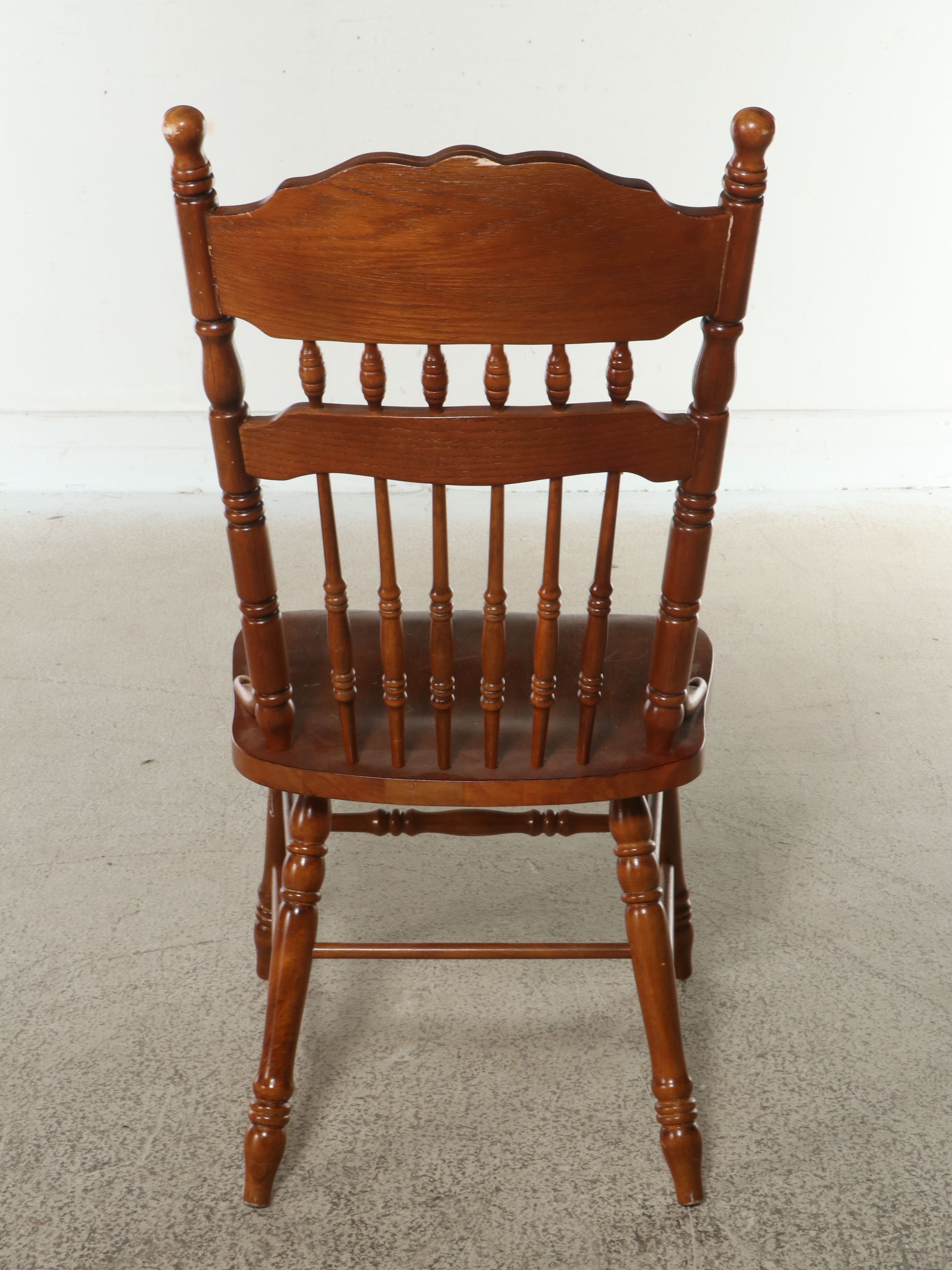 Late Victorian Style Pressed Wood Kitchen Chair