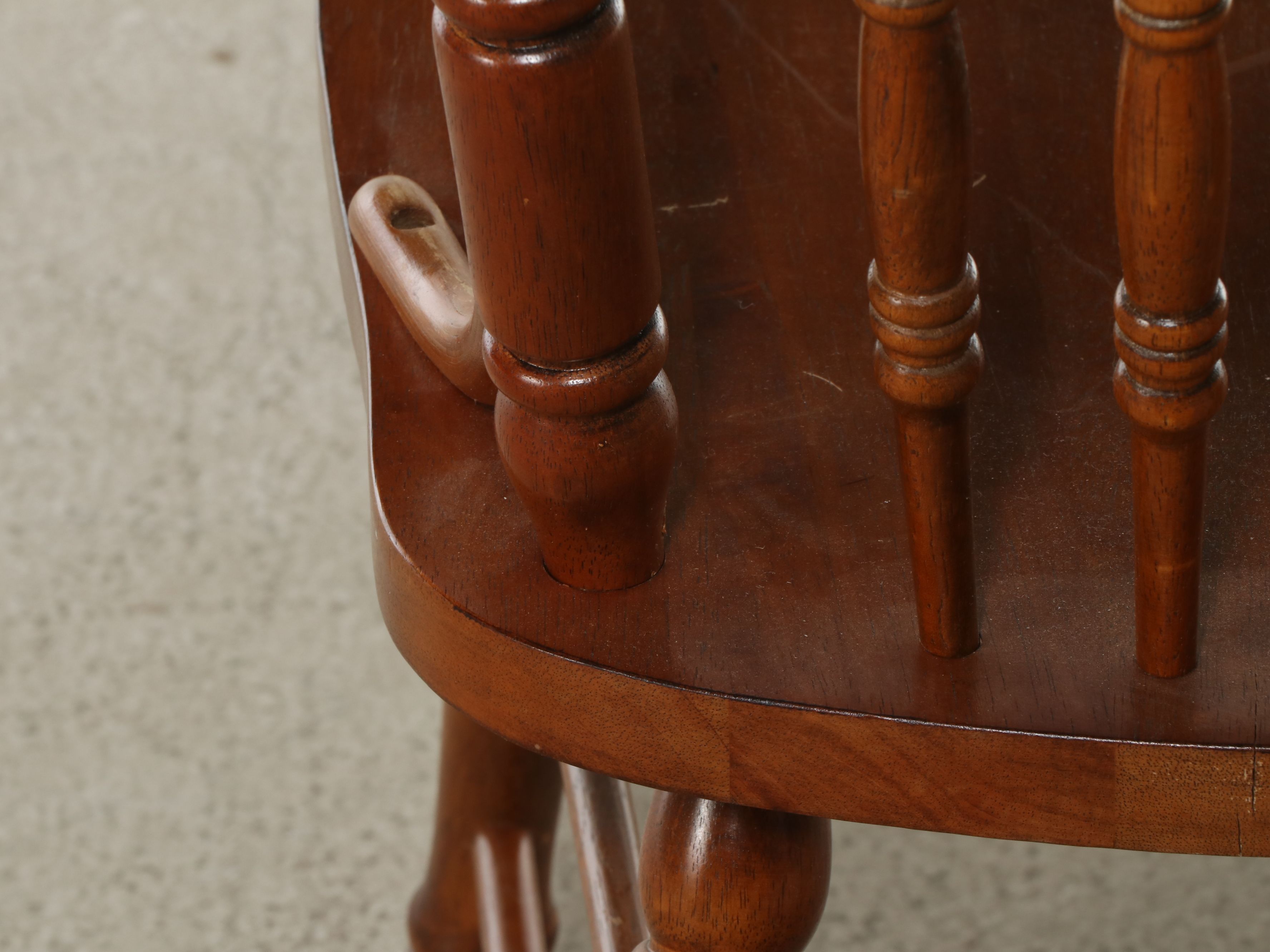 Late Victorian Style Pressed Wood Kitchen Chair