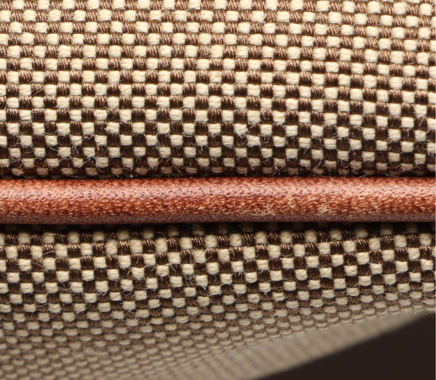 Prada Canapa Canvas Crossbody Bag in Nylon Canvas and Brown Leather Trim