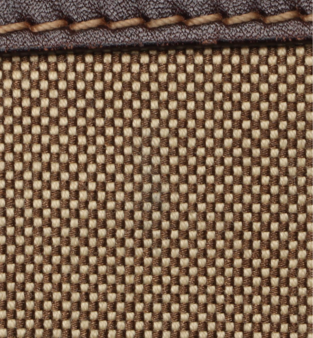 Prada Canapa Canvas Crossbody Bag in Nylon Canvas and Brown Leather Trim