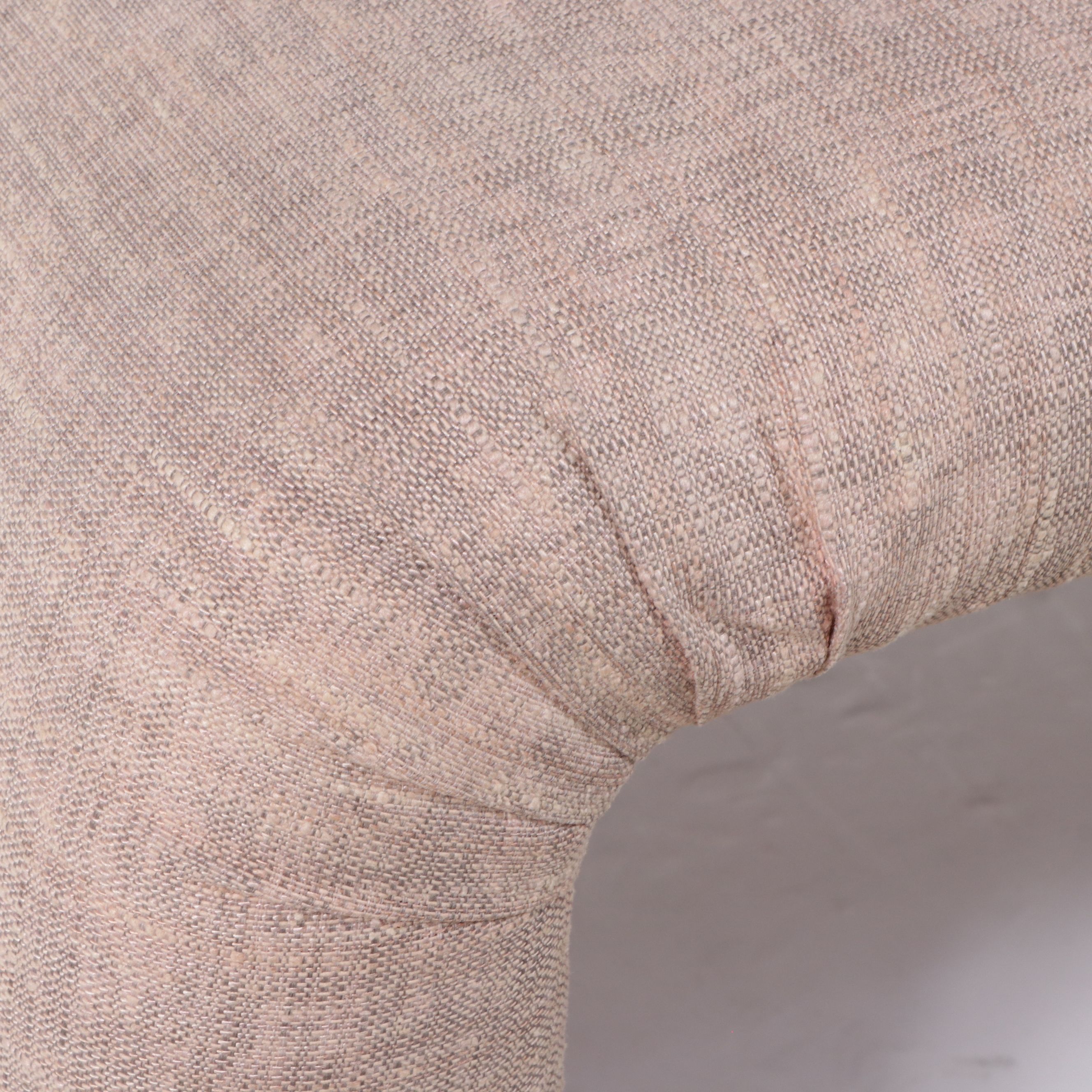 Postmodernist Upholstered Padded Waterfall Bench, Manner of Karl Springer