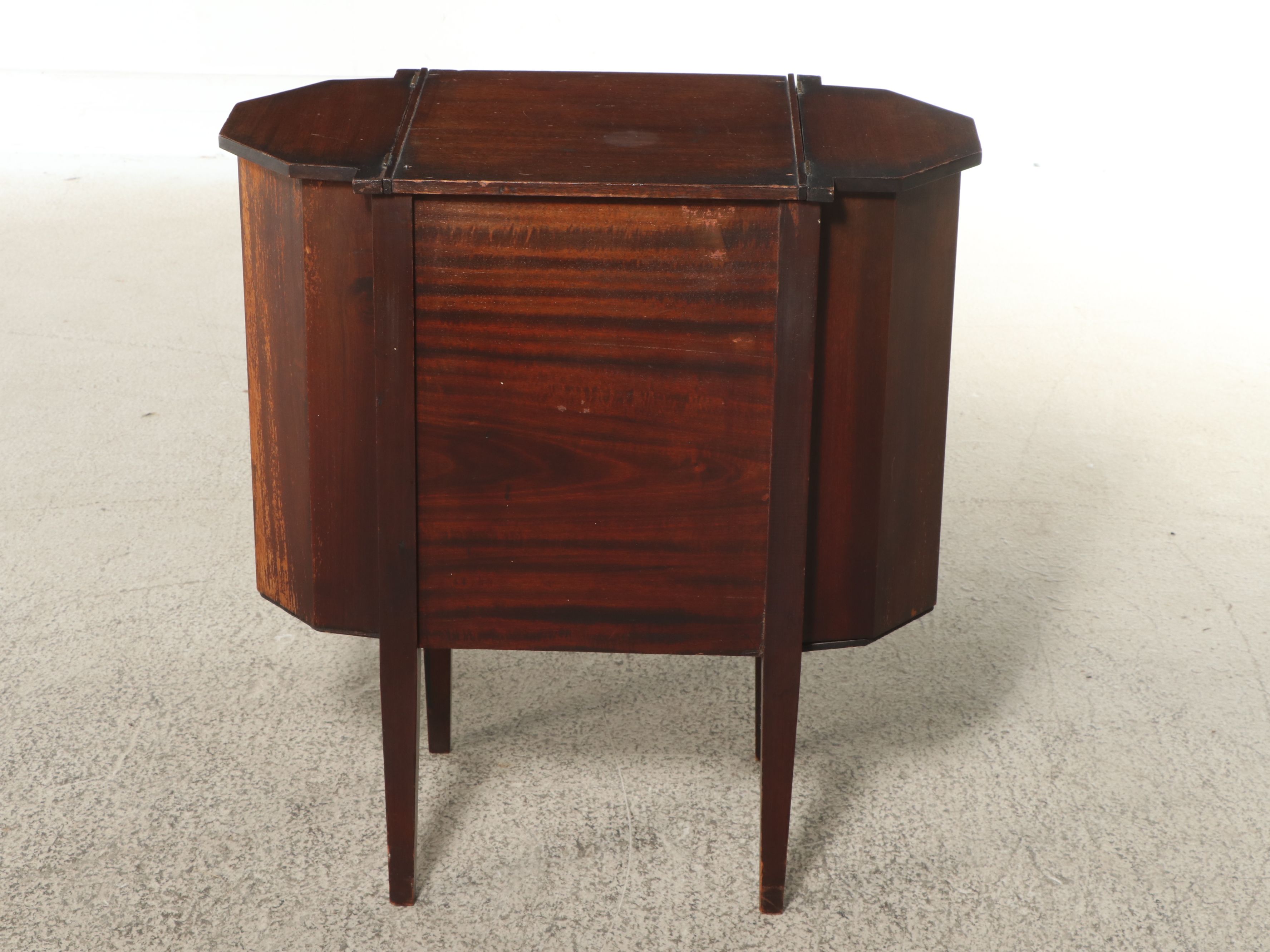 Martha Washington Style Mahogany Sewing Cabinet, Early to Mid-20th Century