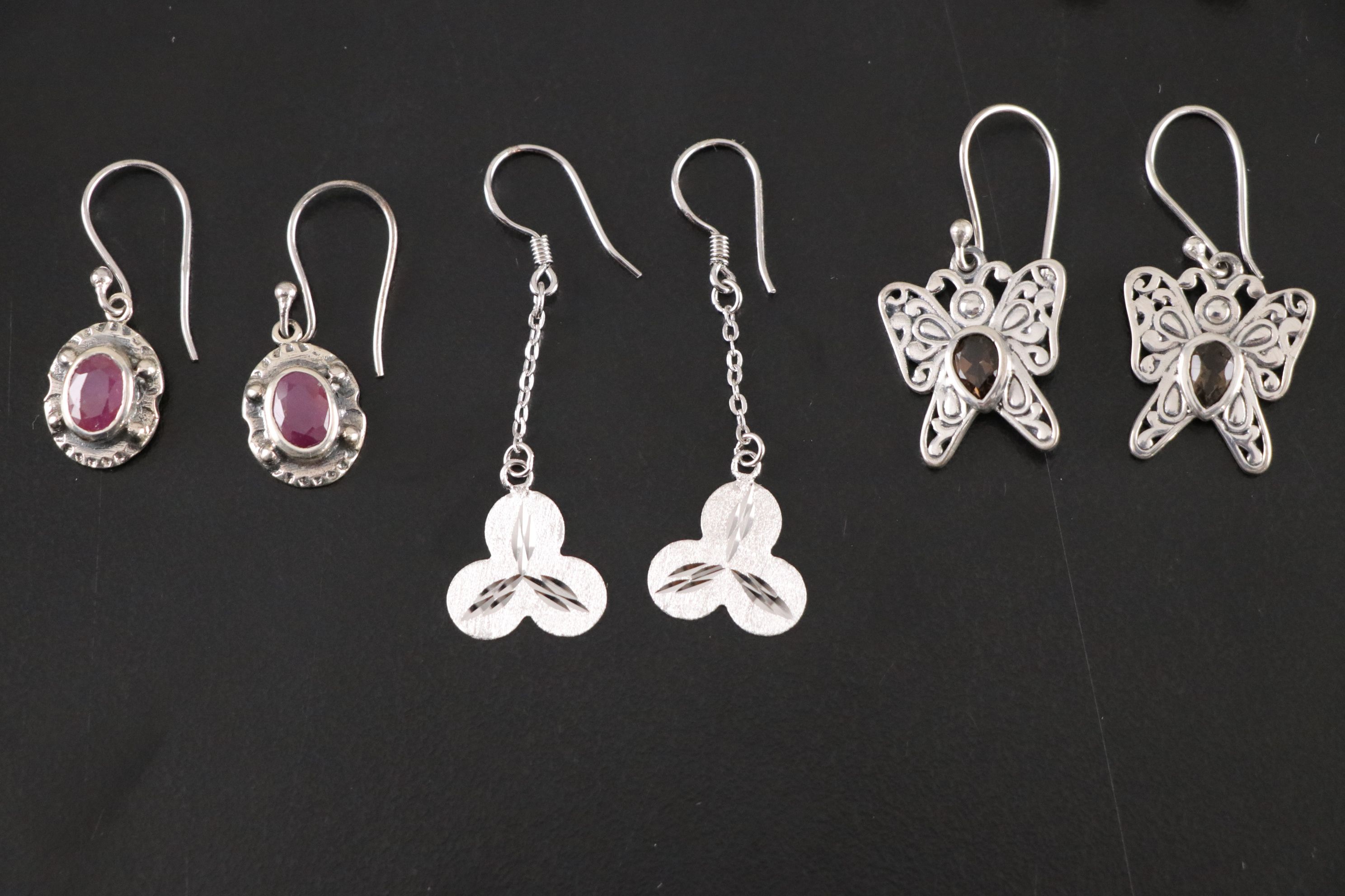 14 Assorted Sterling Silver Rings, Necklaces and Earrings