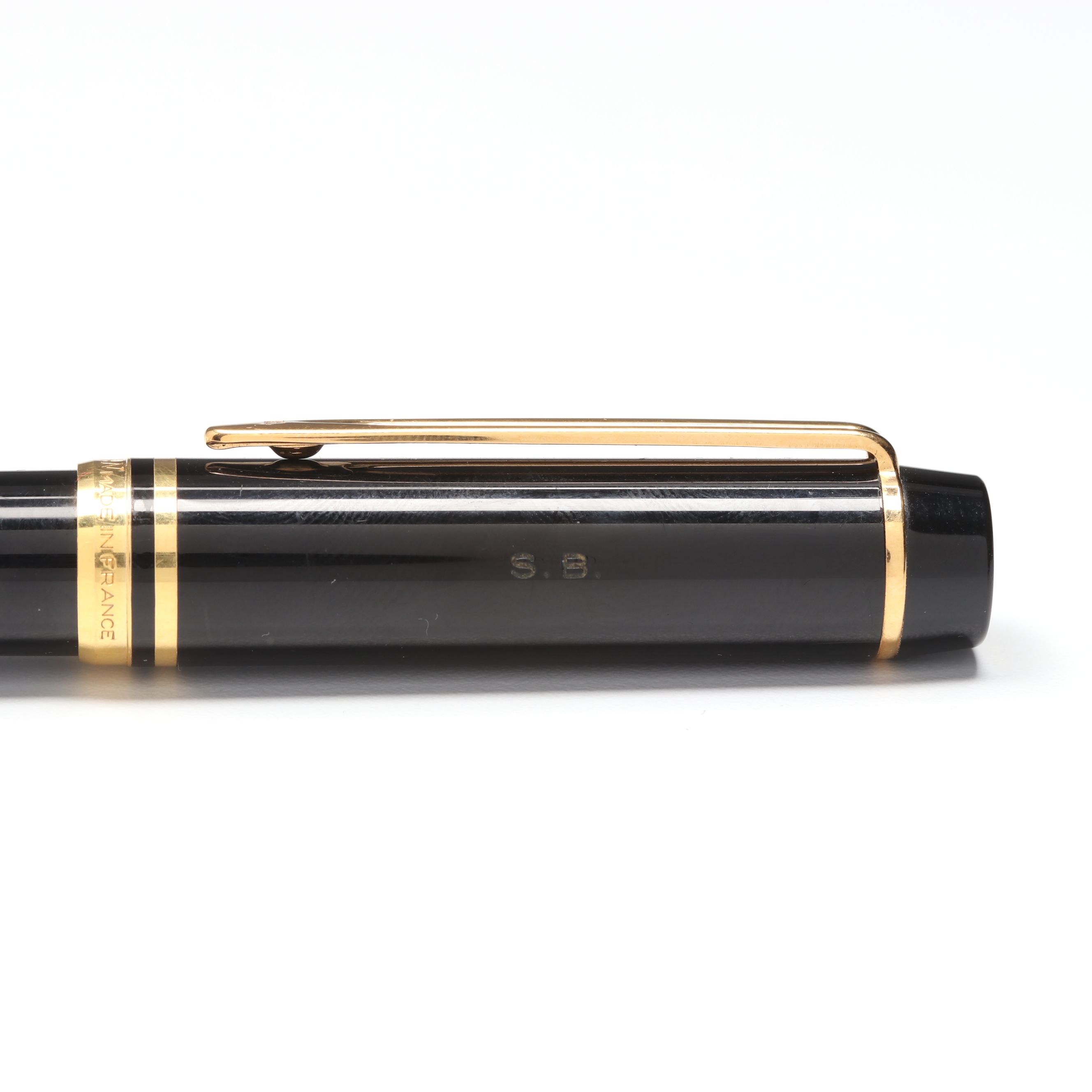 Waterman "Man 100" Black Resin Fountain Pen with 18K Gold Nib