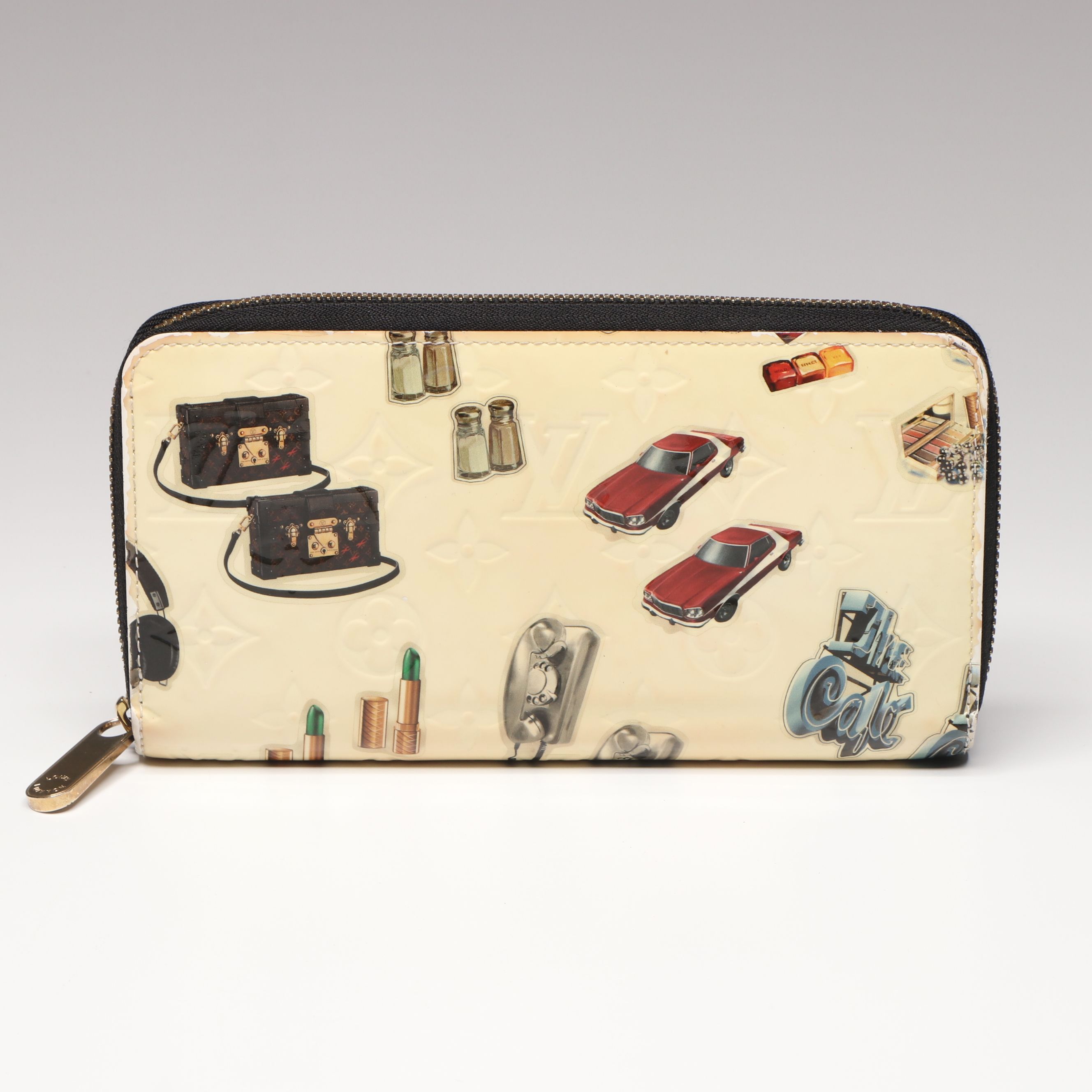 Louis Vuitton Monogram Nicolas Ghesquière Vernis Zippy Wallet in Box