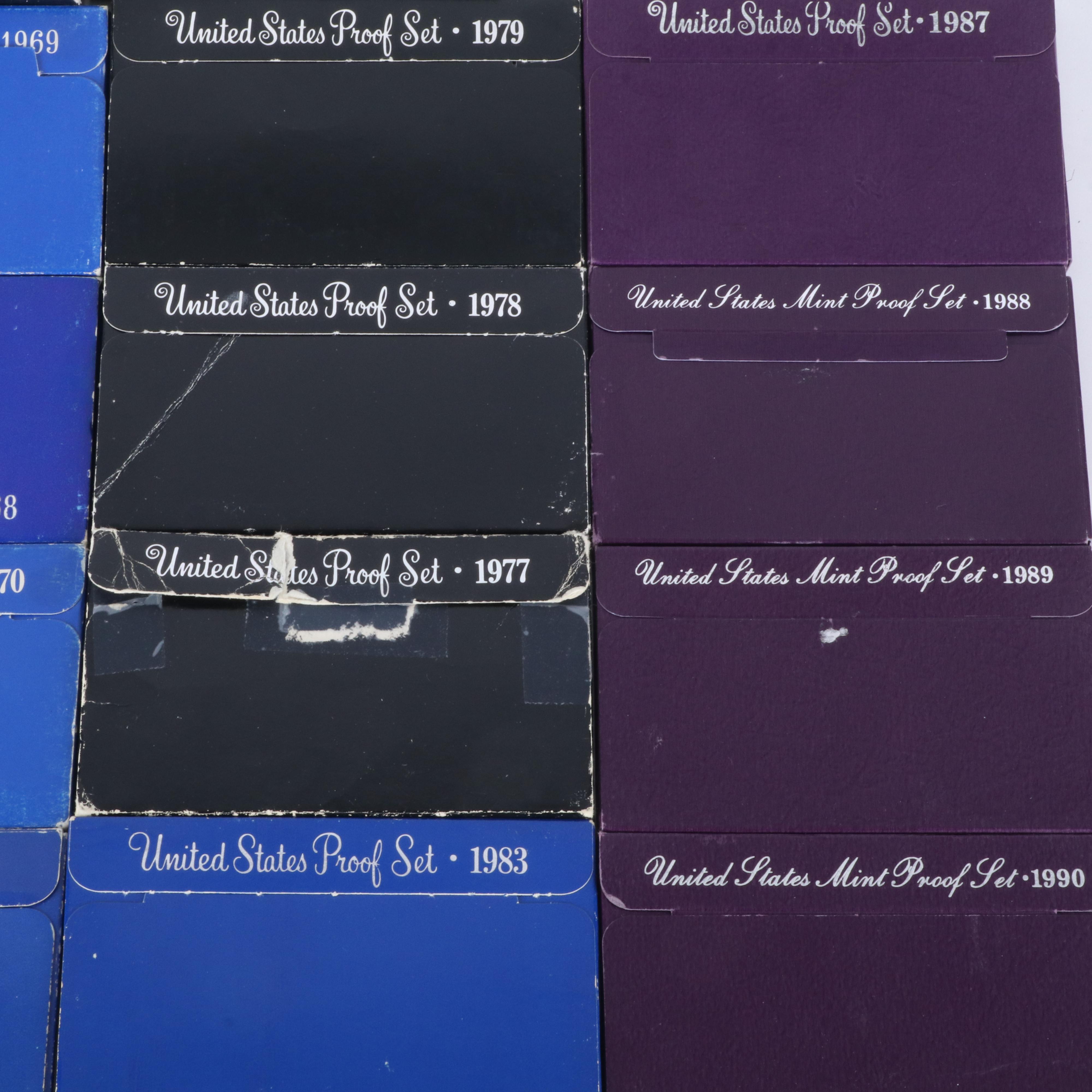 37 United States Modern proof sets 1968-2006 missing only 1974 and 1975