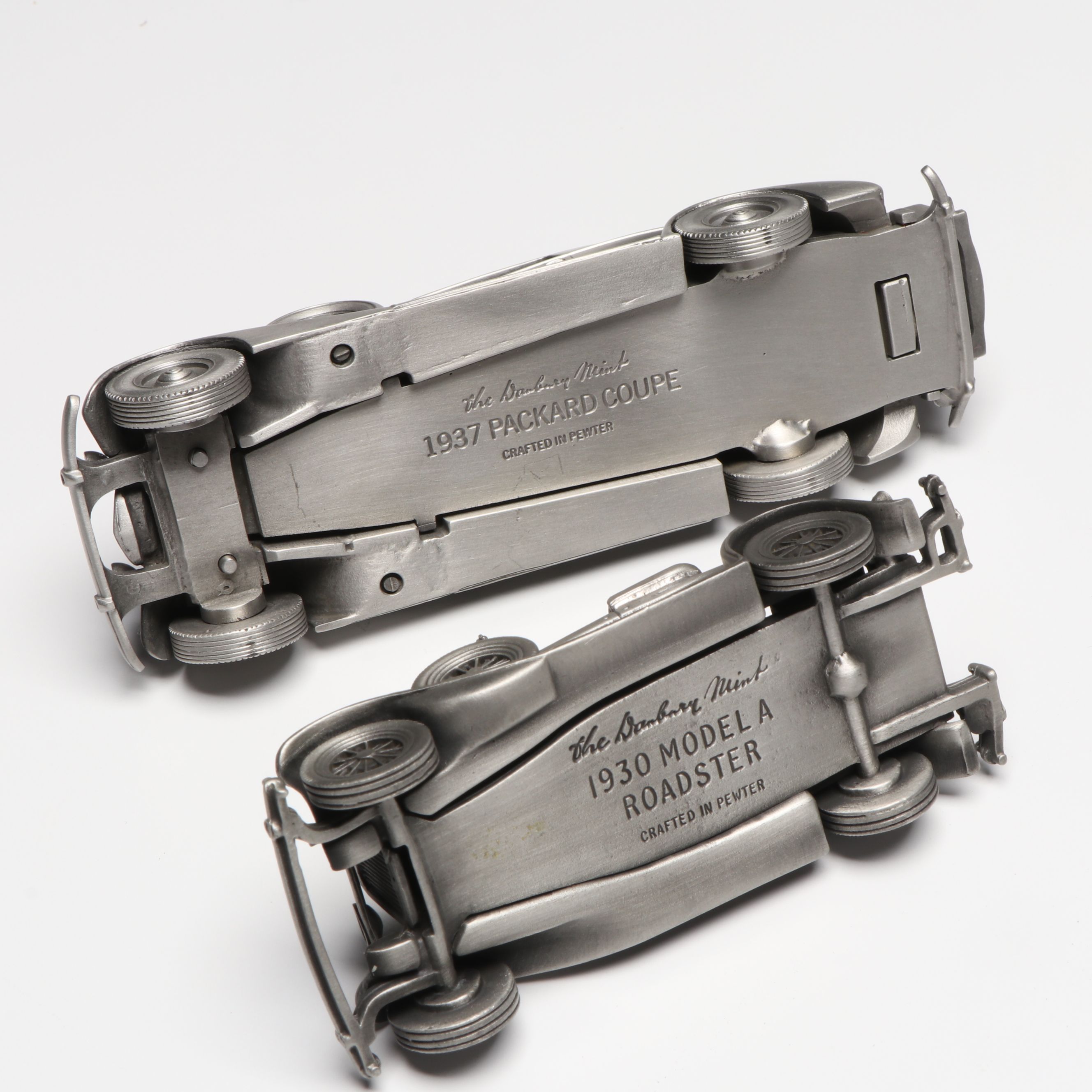 The Danbury Mint Cadillac, Lincoln and More Pewter Model Cars
