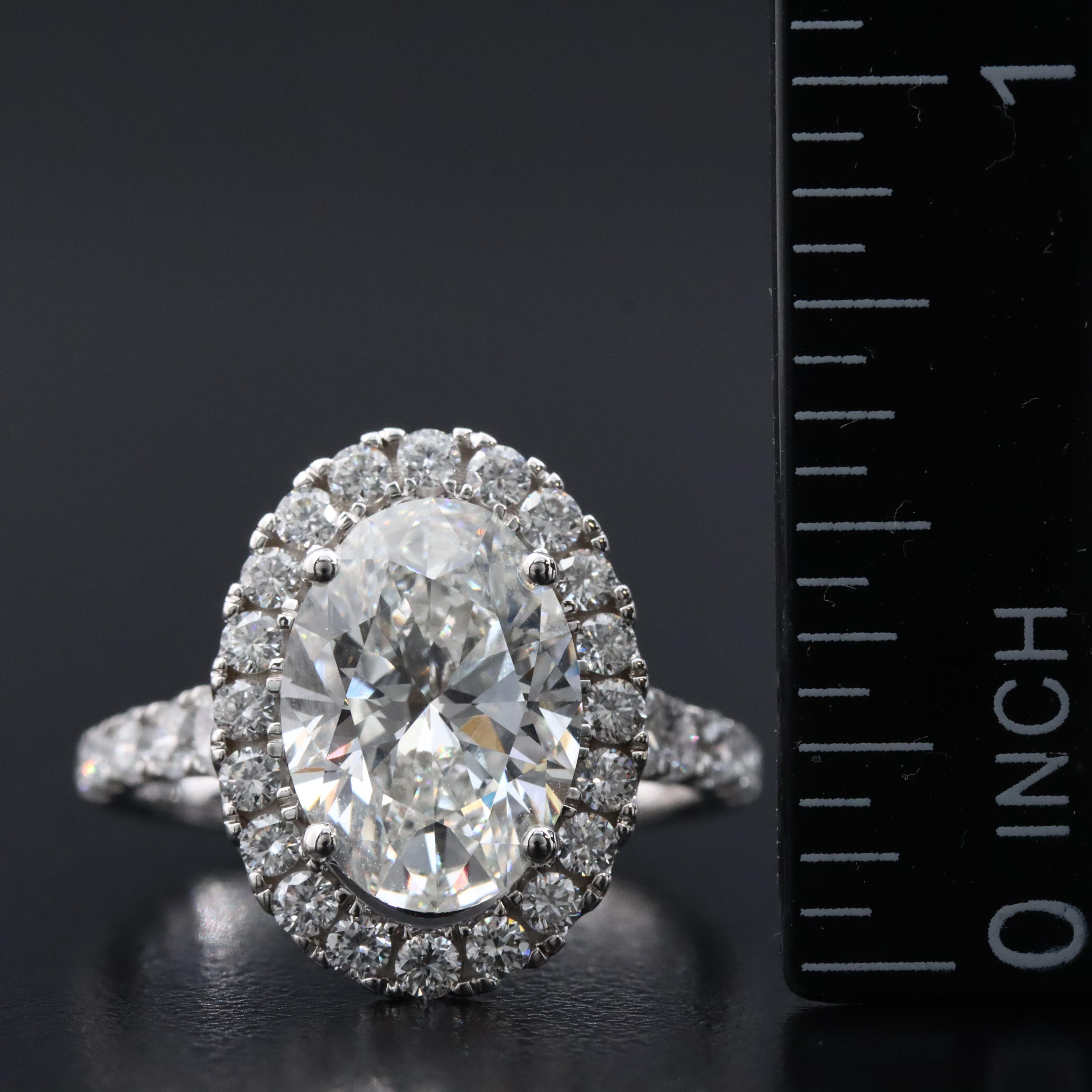 14K 4.82 CTW Lab Grown Diamond Ring