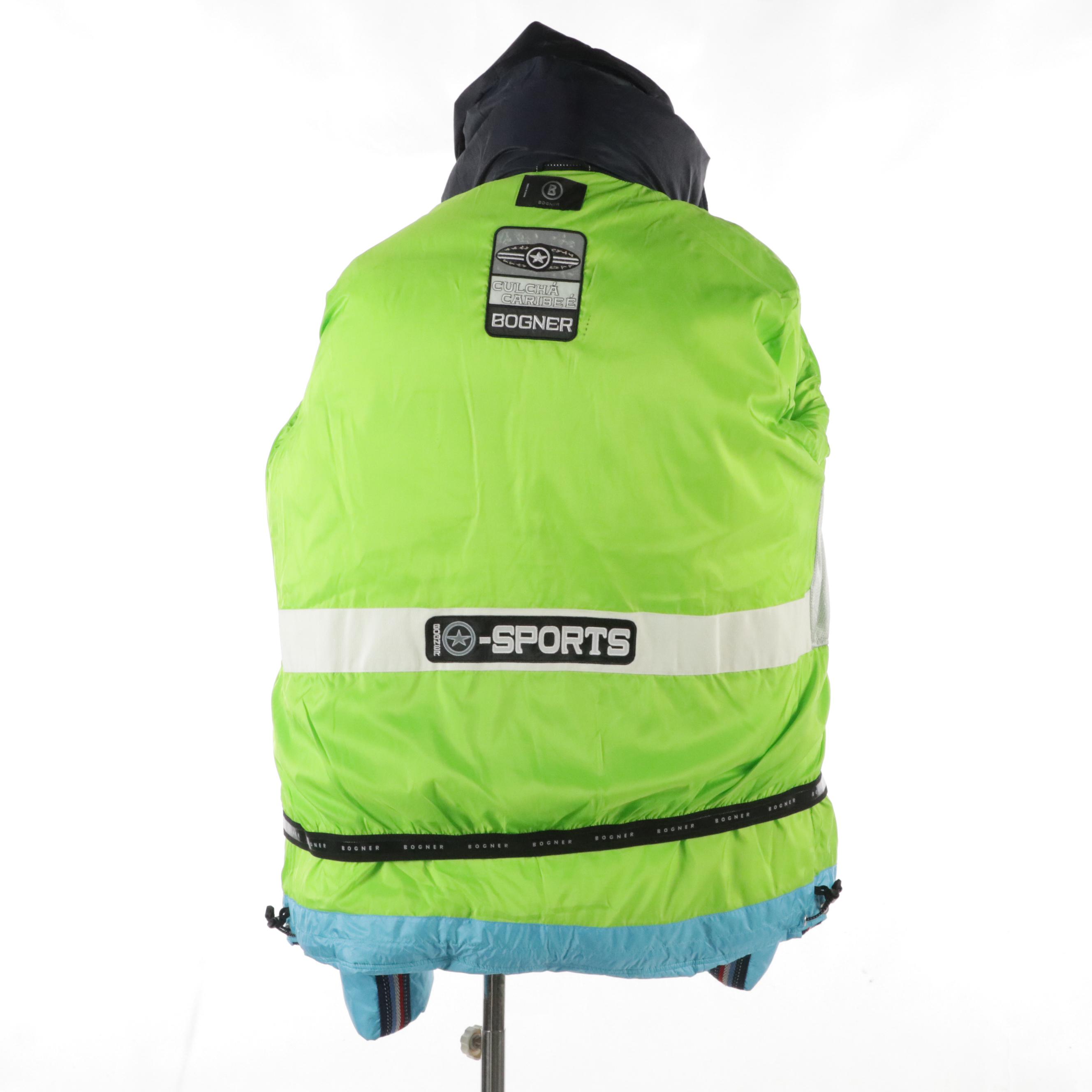 Men's Bogner Striped Nylon Short Ski Jacket
