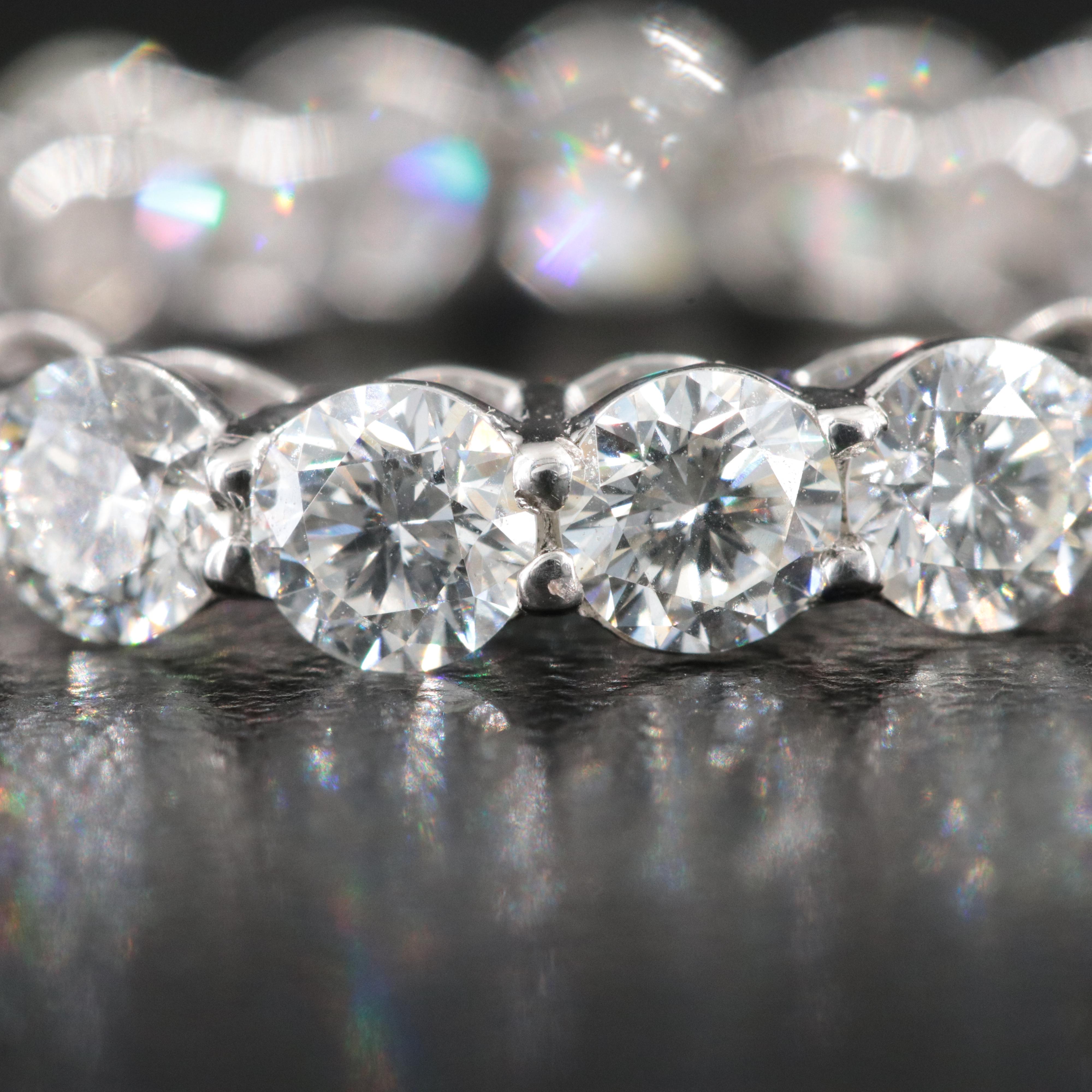 Platinum 4.09 CTW Diamond Eternity Band