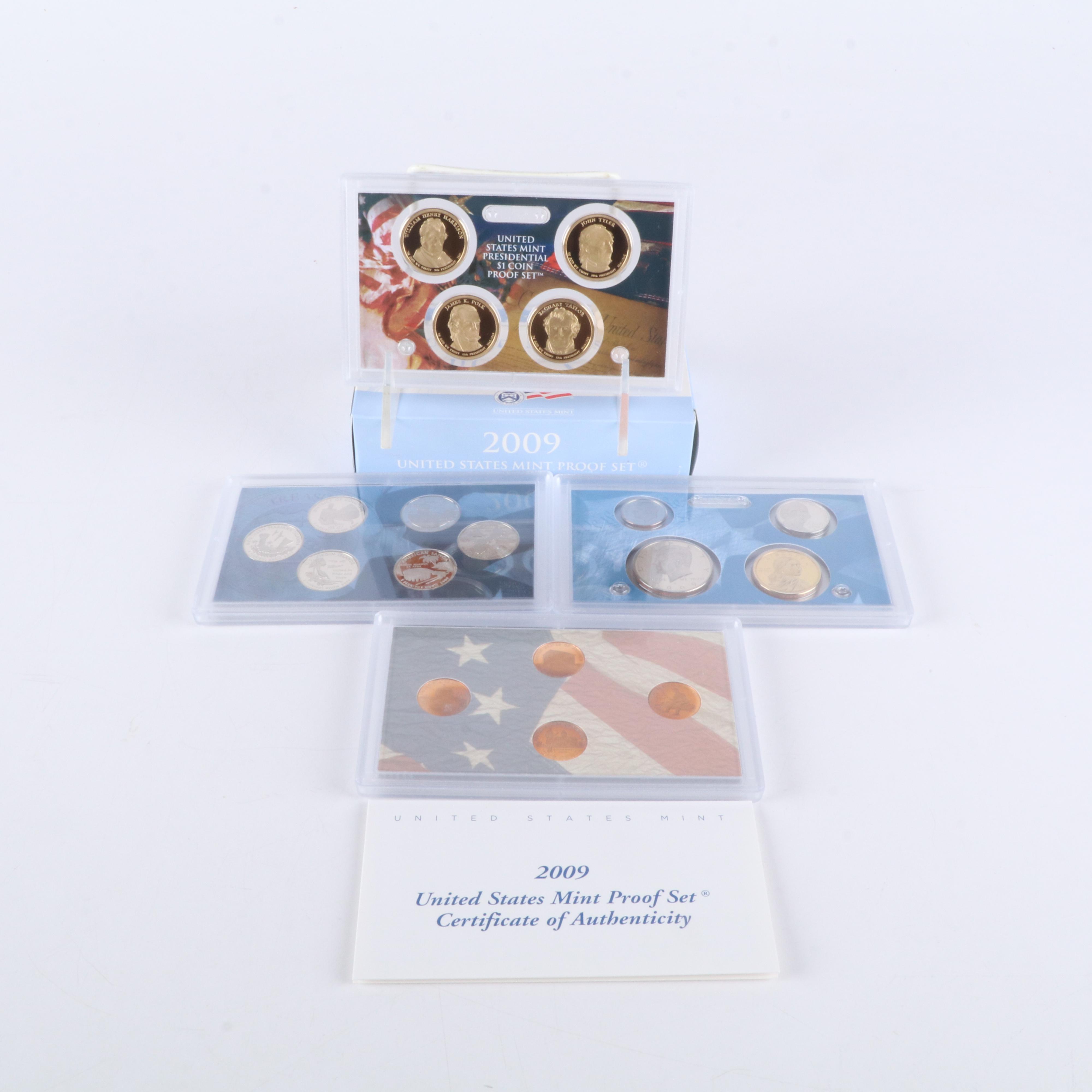 Four Different Modern U.S. Proof Sets