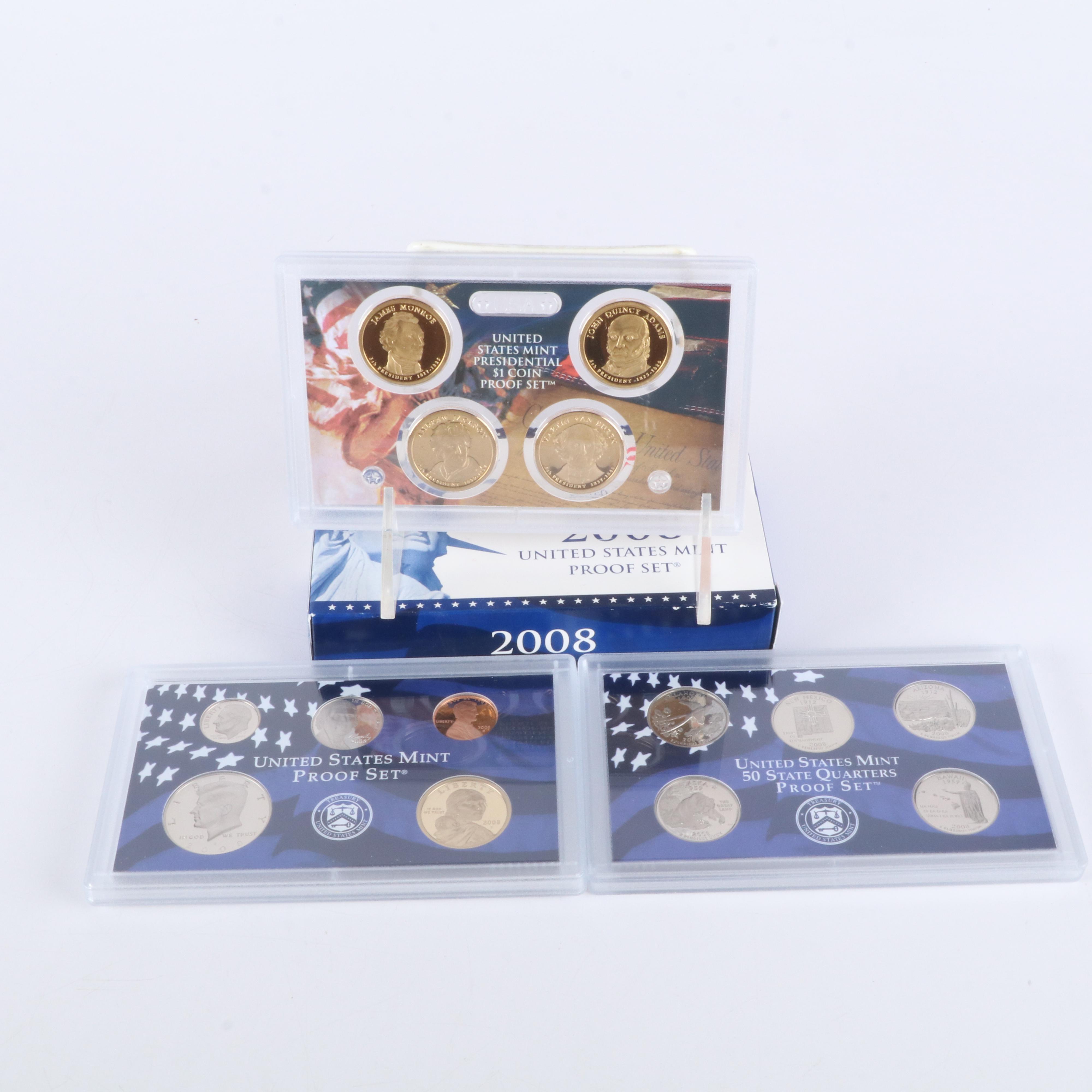 Four Different Modern U.S. Proof Sets
