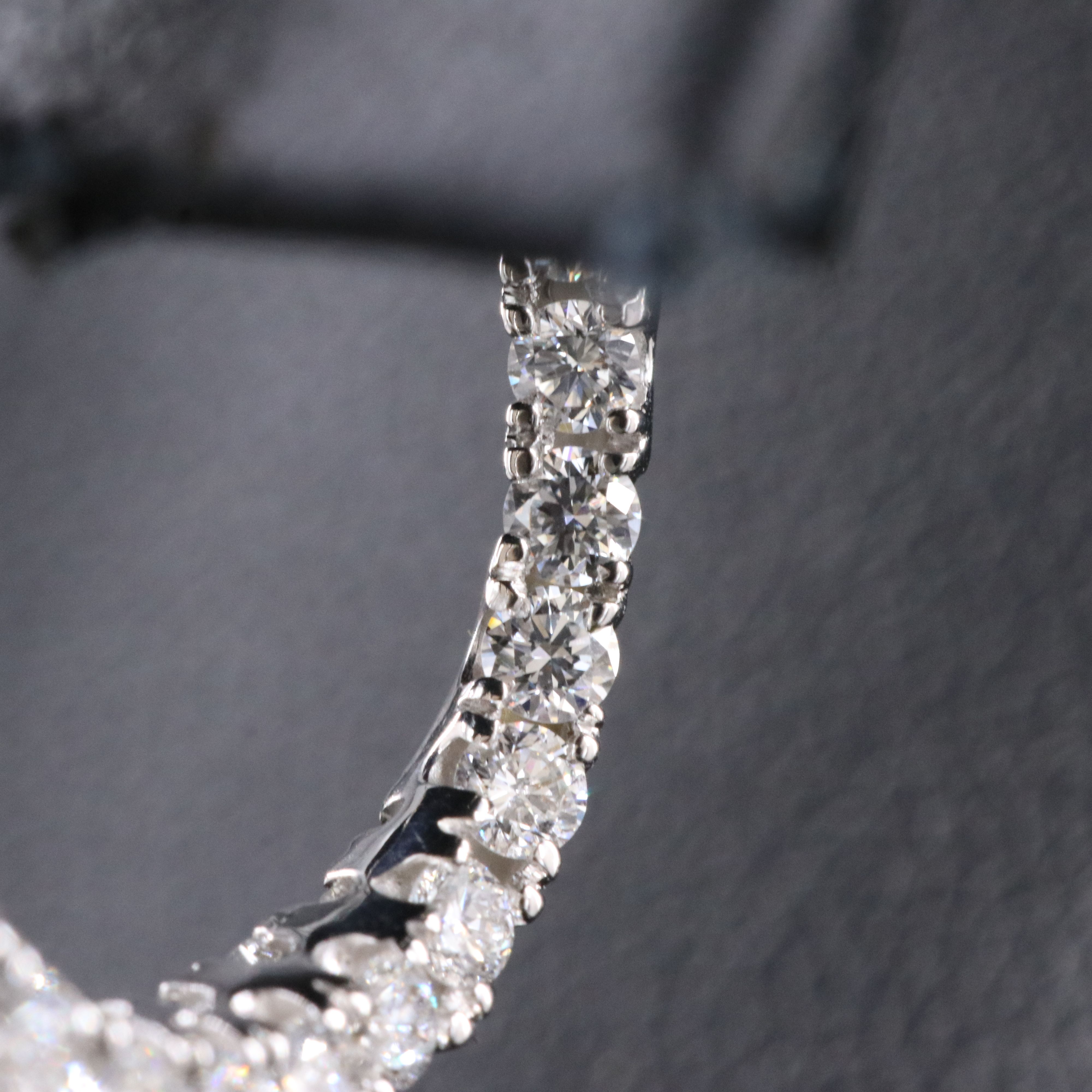 14K 1.50 CTW Lab Grown Diamond Twist Half Hoops