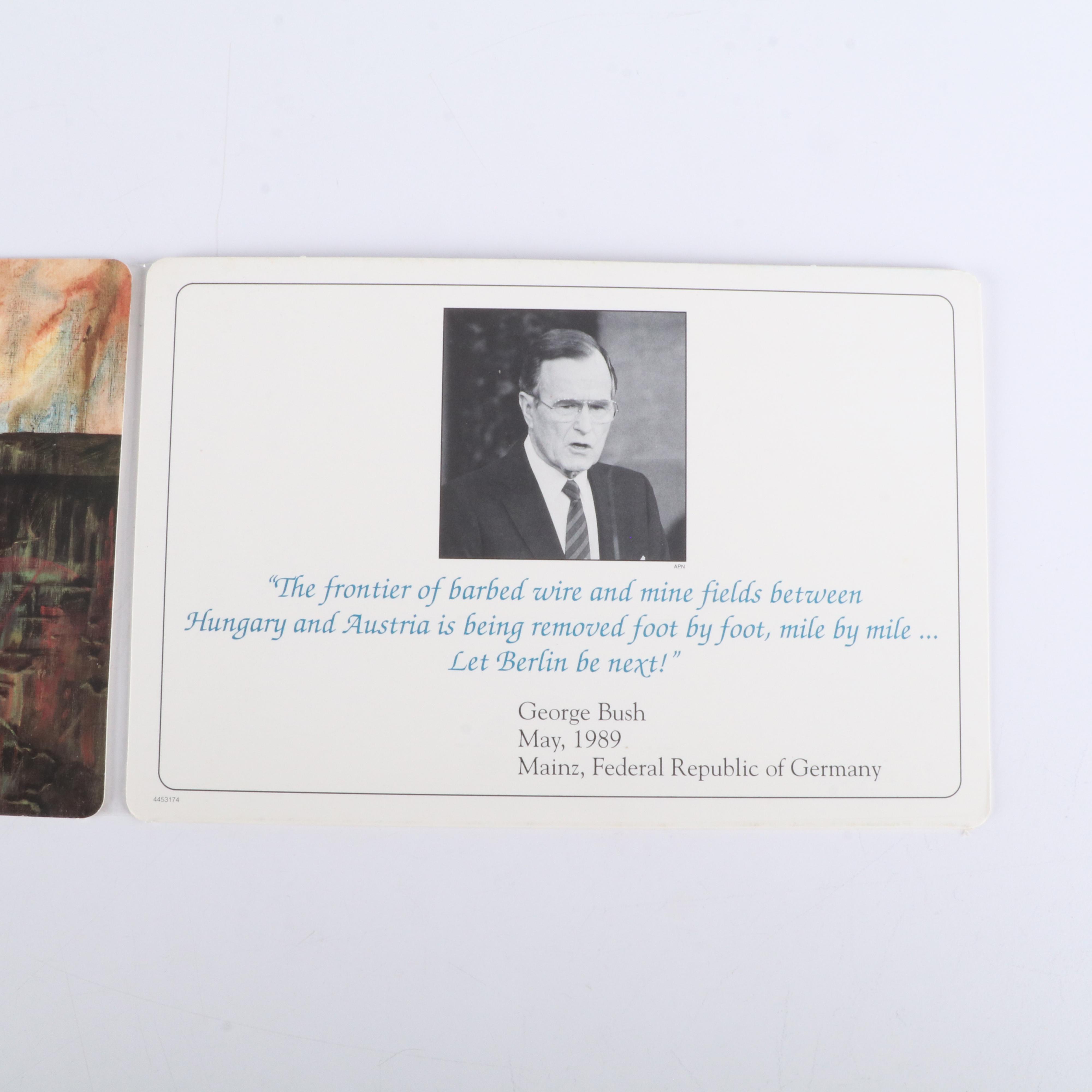 1989 Opening of the Berlin Wall Commemorative Coin and Stamp Set