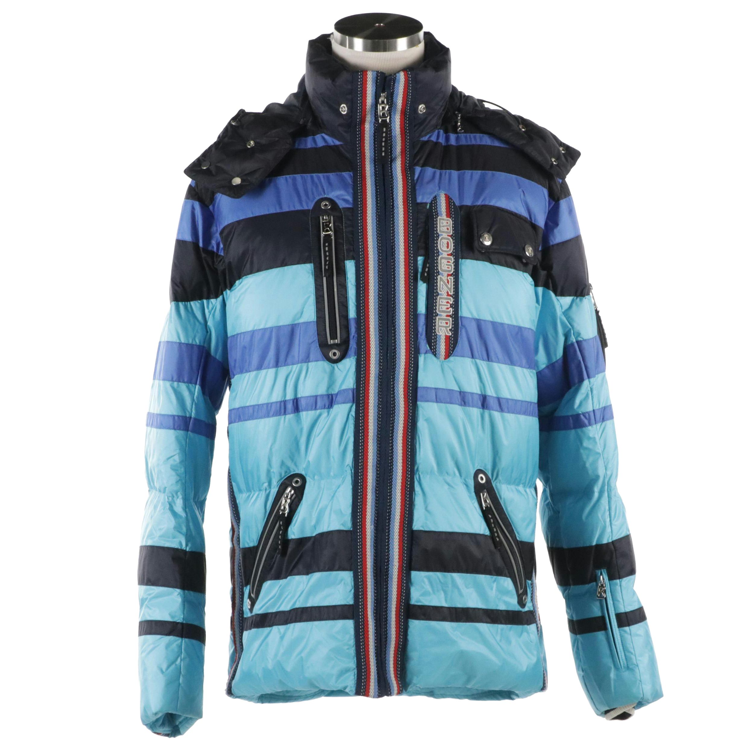 Men's Bogner Striped Nylon Short Ski Jacket