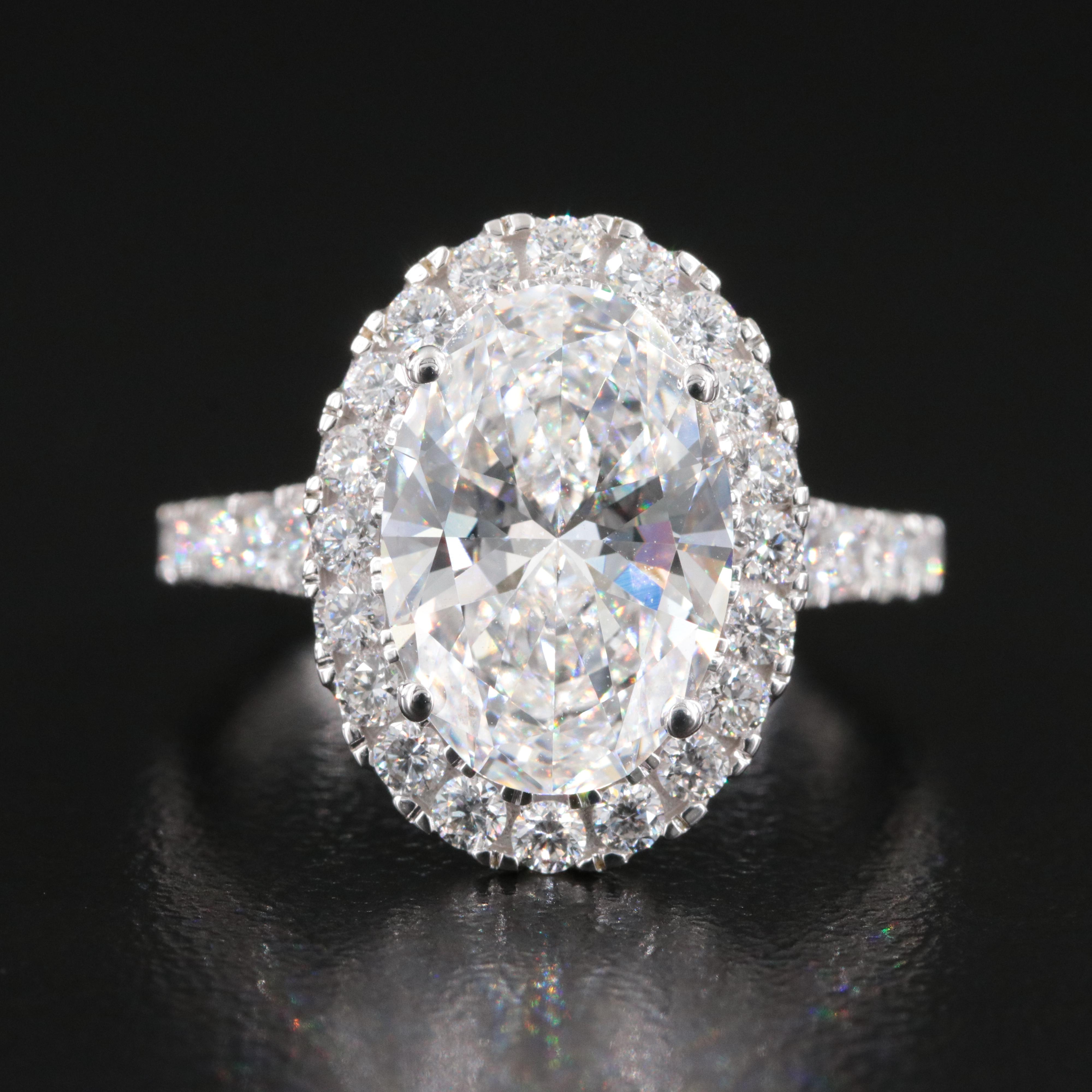 14K 5.19 CTW Lab Grown Diamond Ring