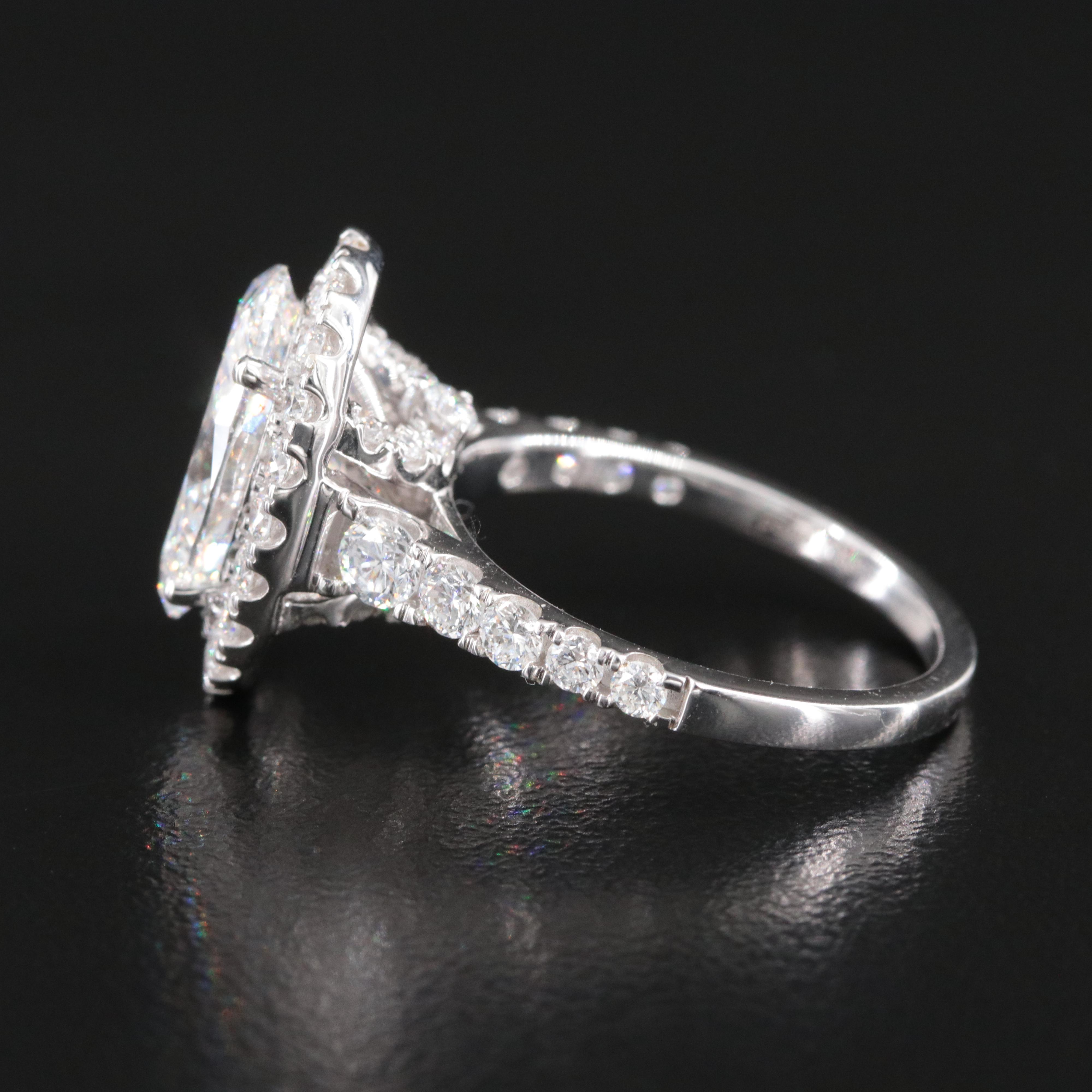14K 5.19 CTW Lab Grown Diamond Ring