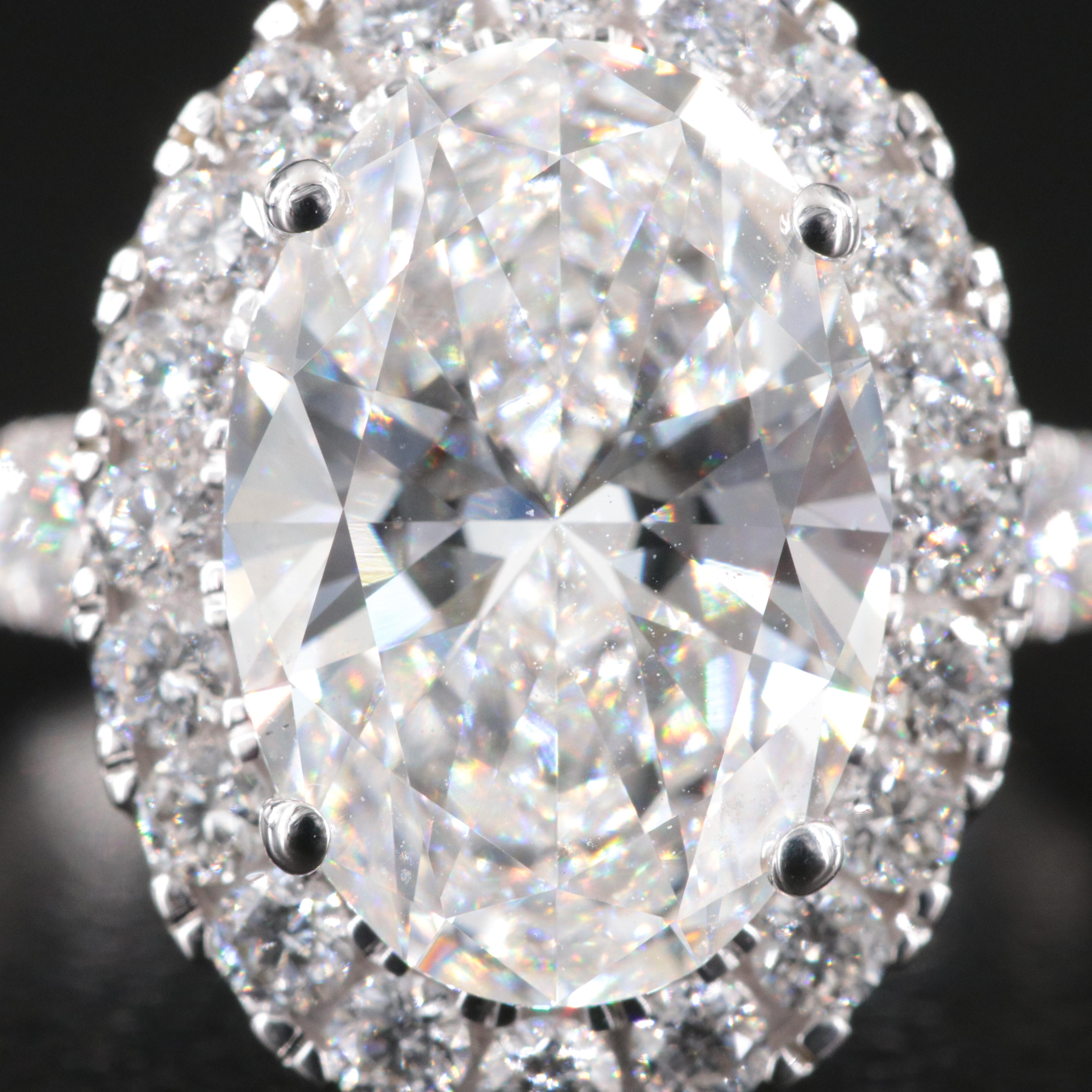 14K 5.19 CTW Lab Grown Diamond Ring