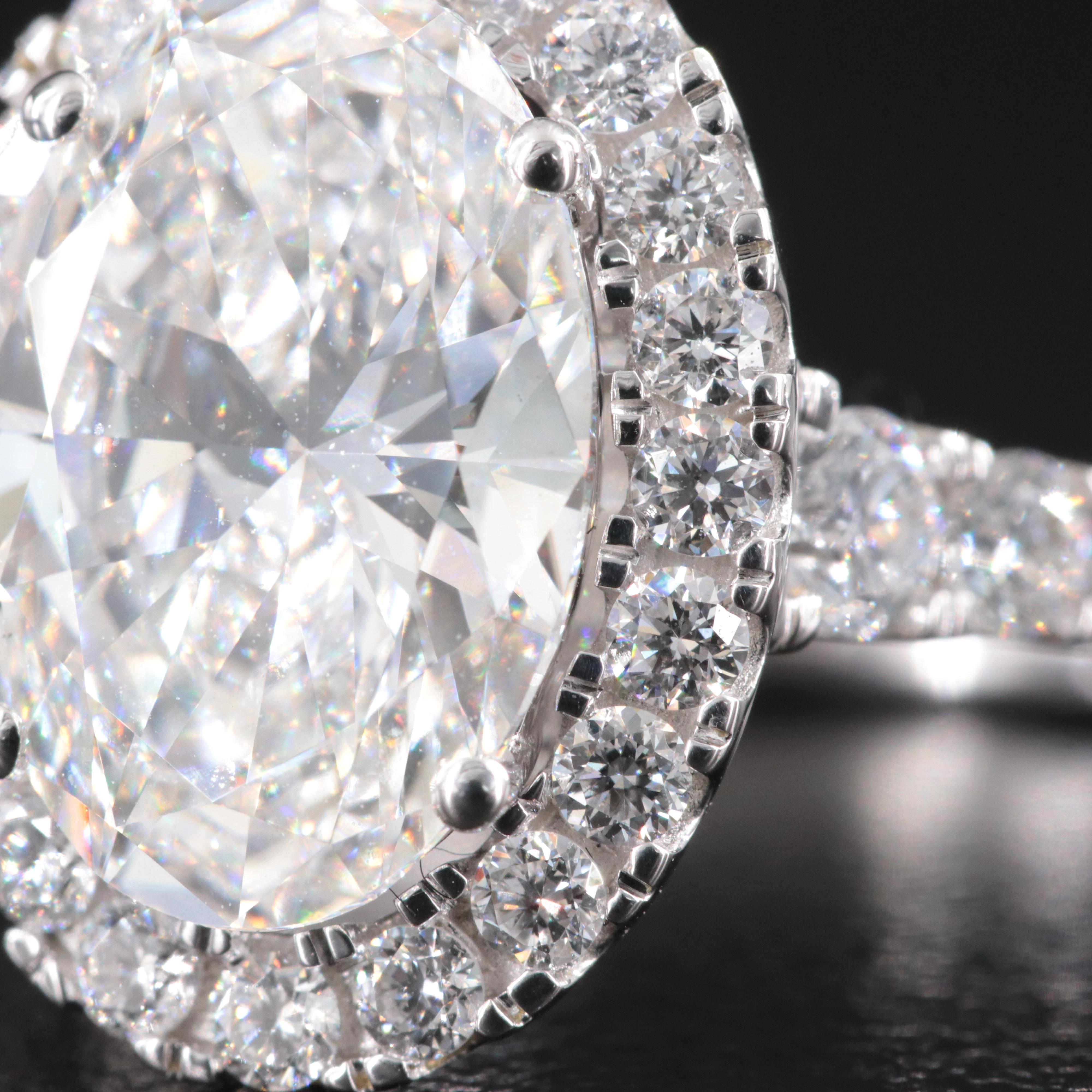 14K 5.19 CTW Lab Grown Diamond Ring