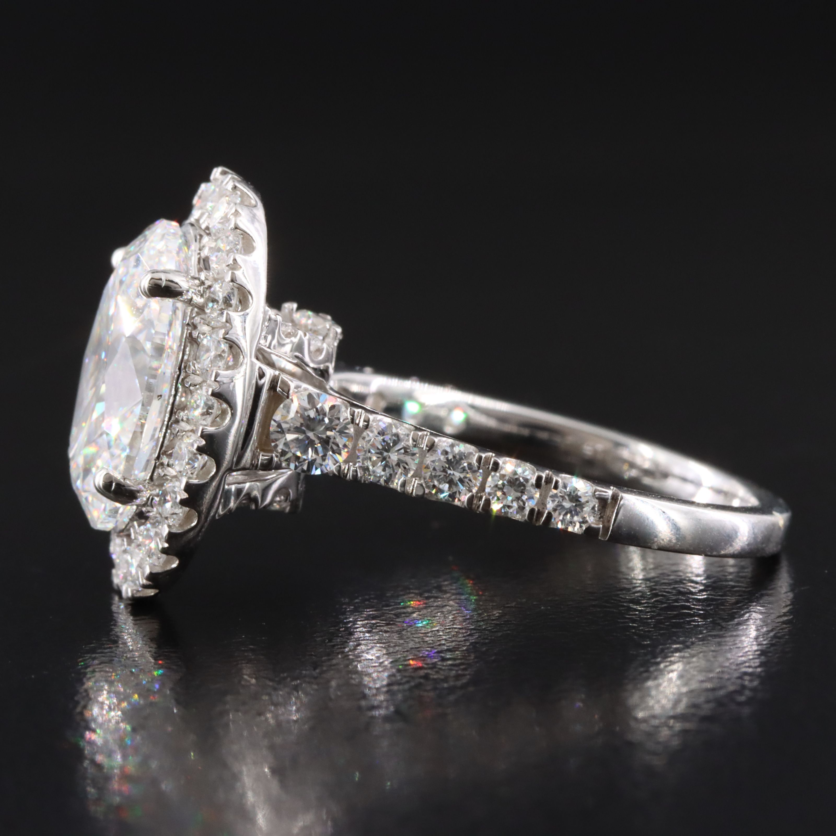 14K 4.57 CTW Lab Grown Diamond Ring