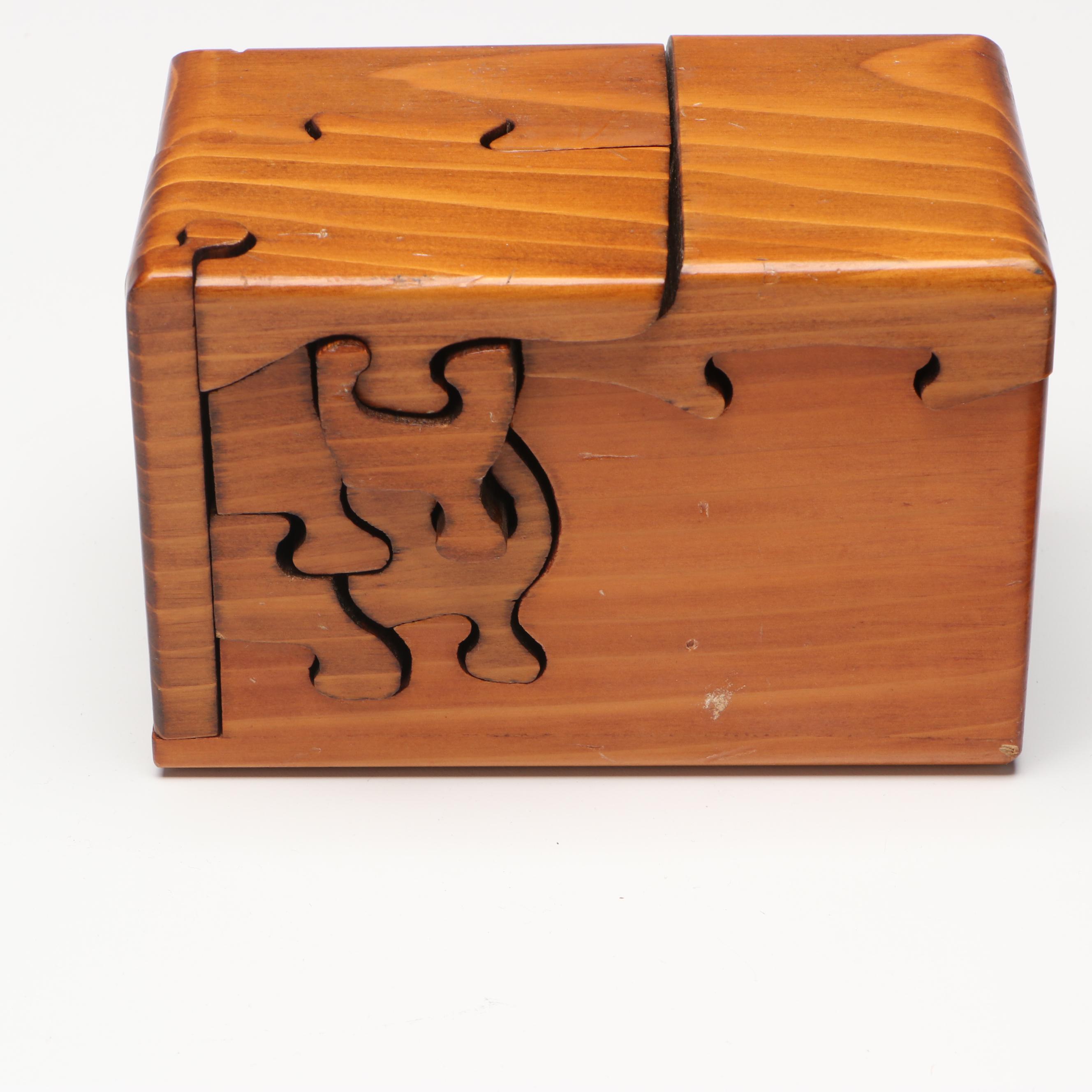 Iron Maiden Tavern Puzzle with Elephant-Shaped and Other Wooden Puzzle