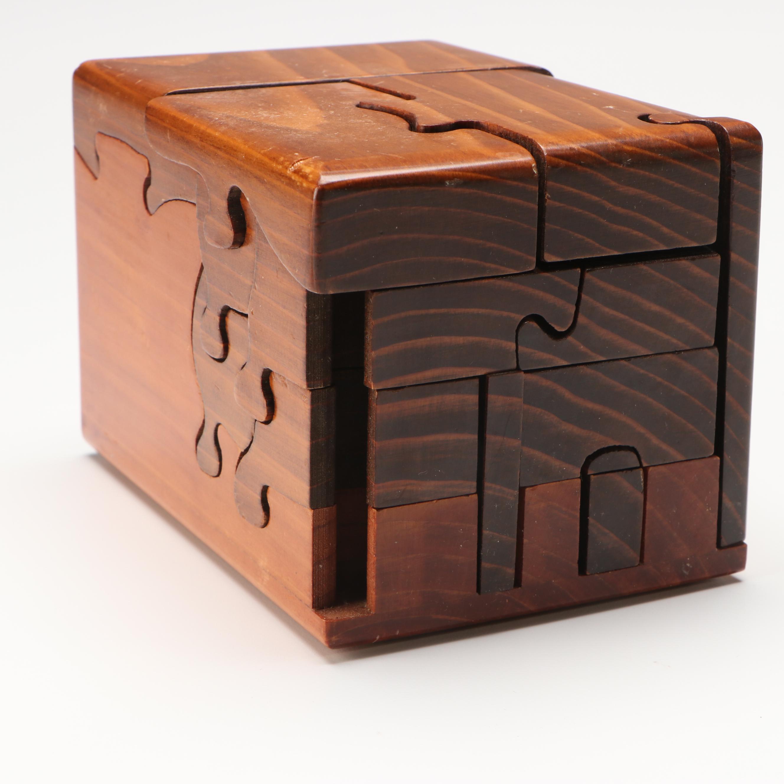 Iron Maiden Tavern Puzzle with Elephant-Shaped and Other Wooden Puzzle