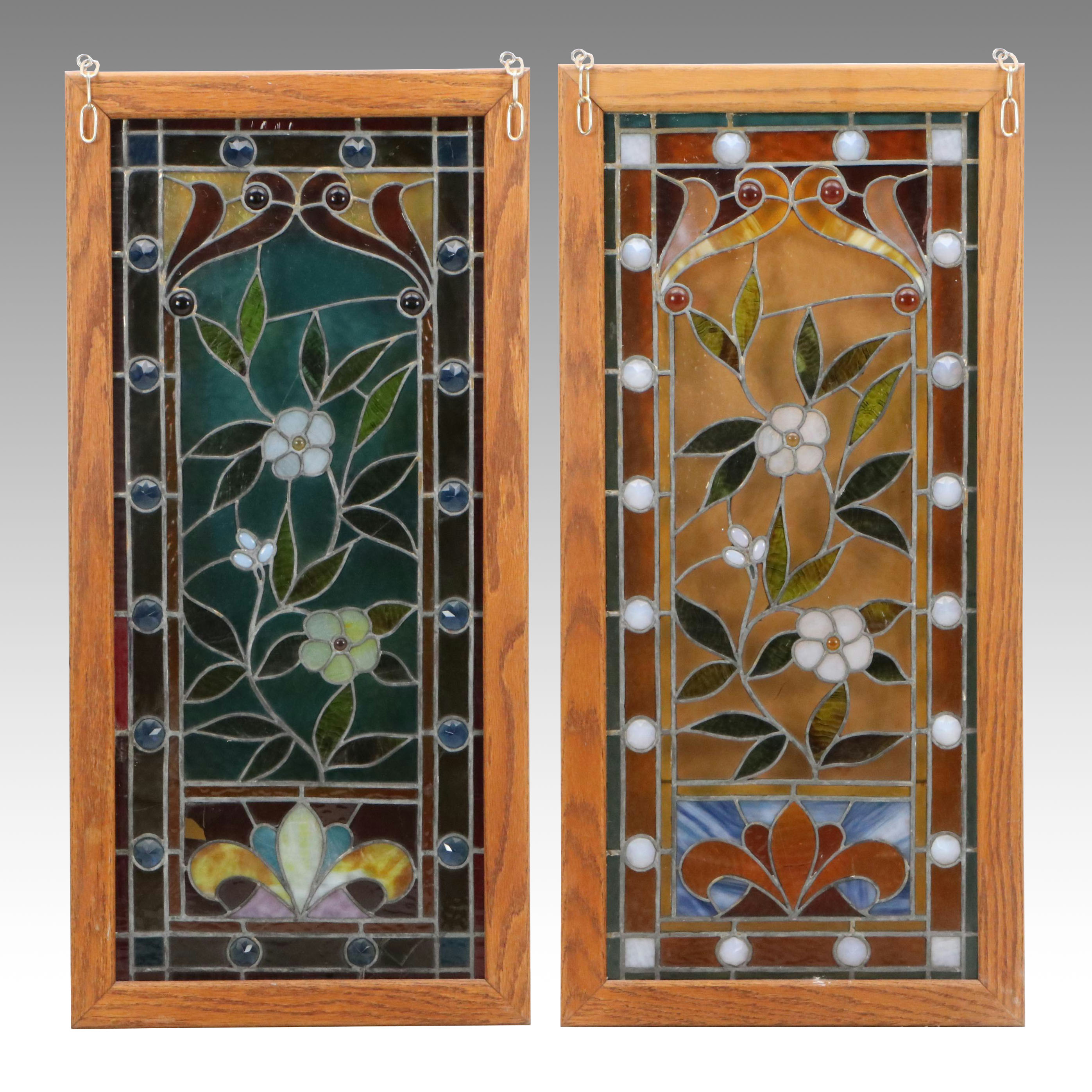 Hanging Stained Glass Window Panels