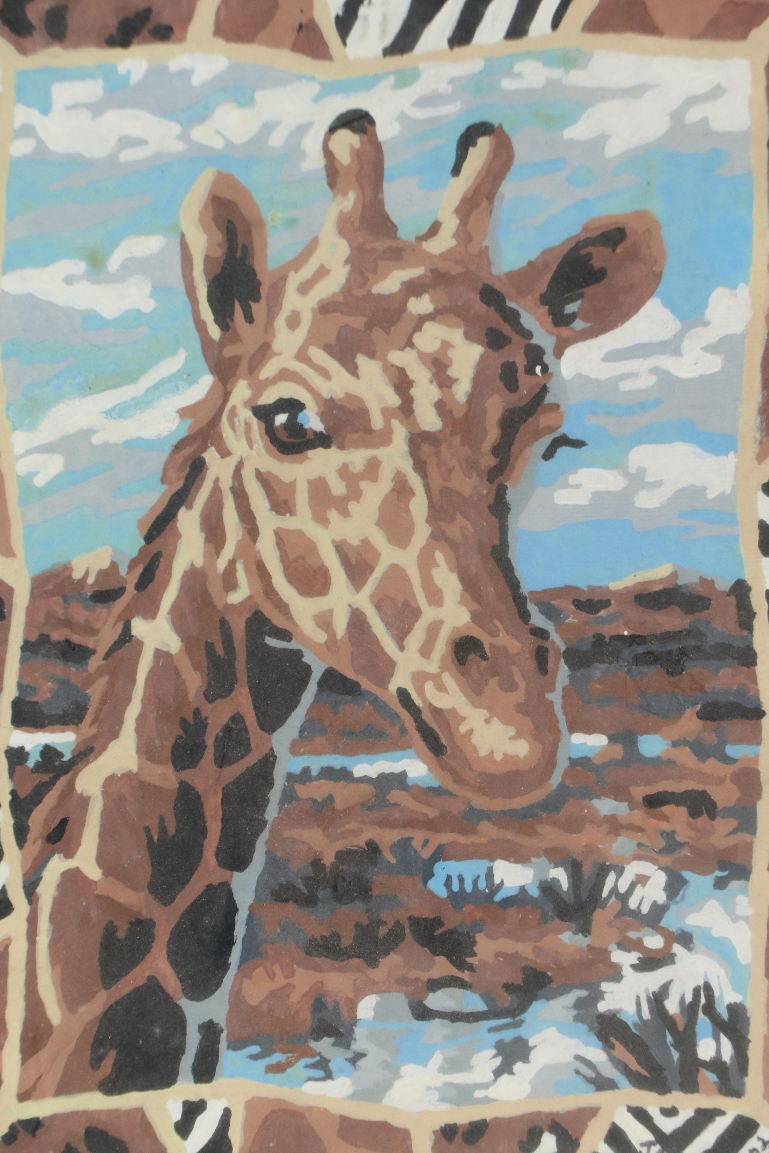 Acrylic Painting of Giraffe, 2002