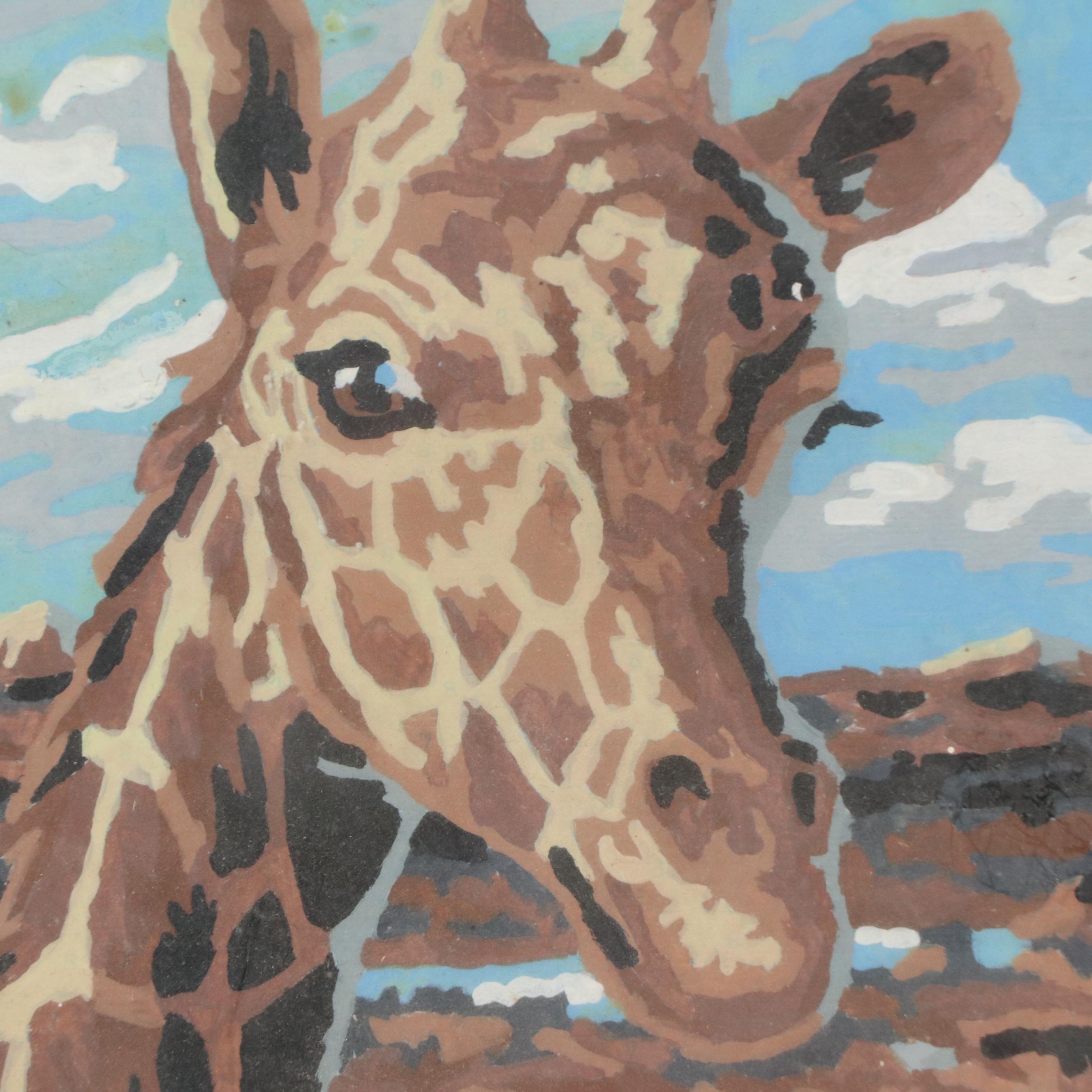 Acrylic Painting of Giraffe, 2002