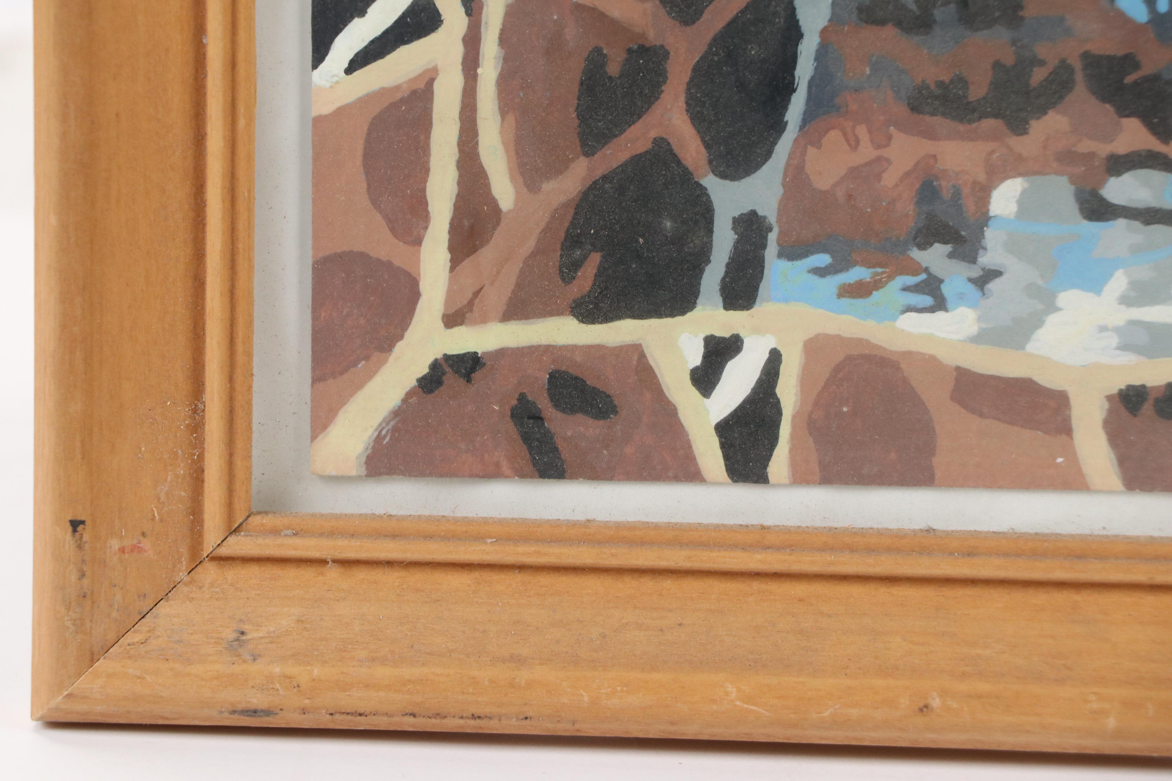 Acrylic Painting of Giraffe, 2002