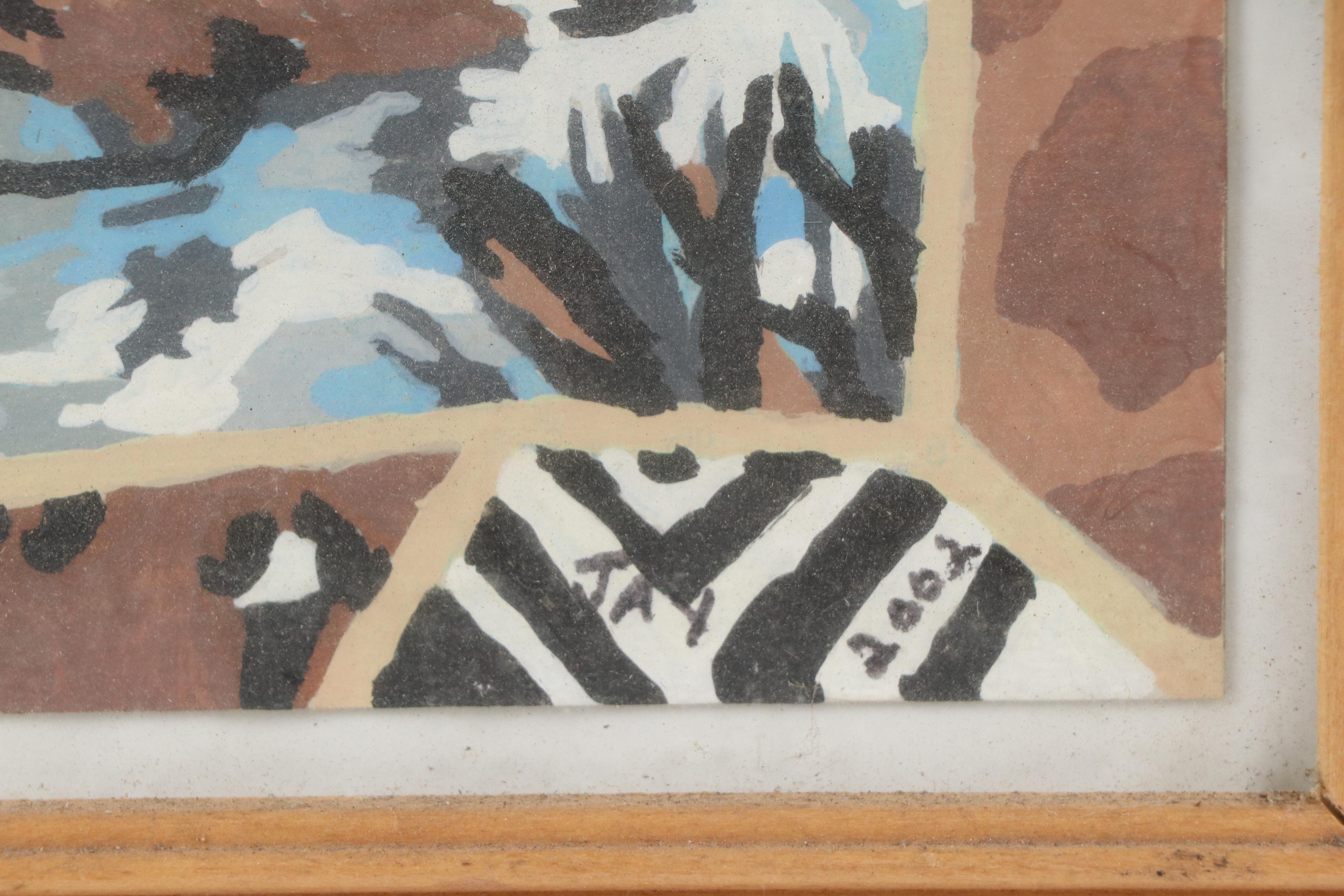 Acrylic Painting of Giraffe, 2002