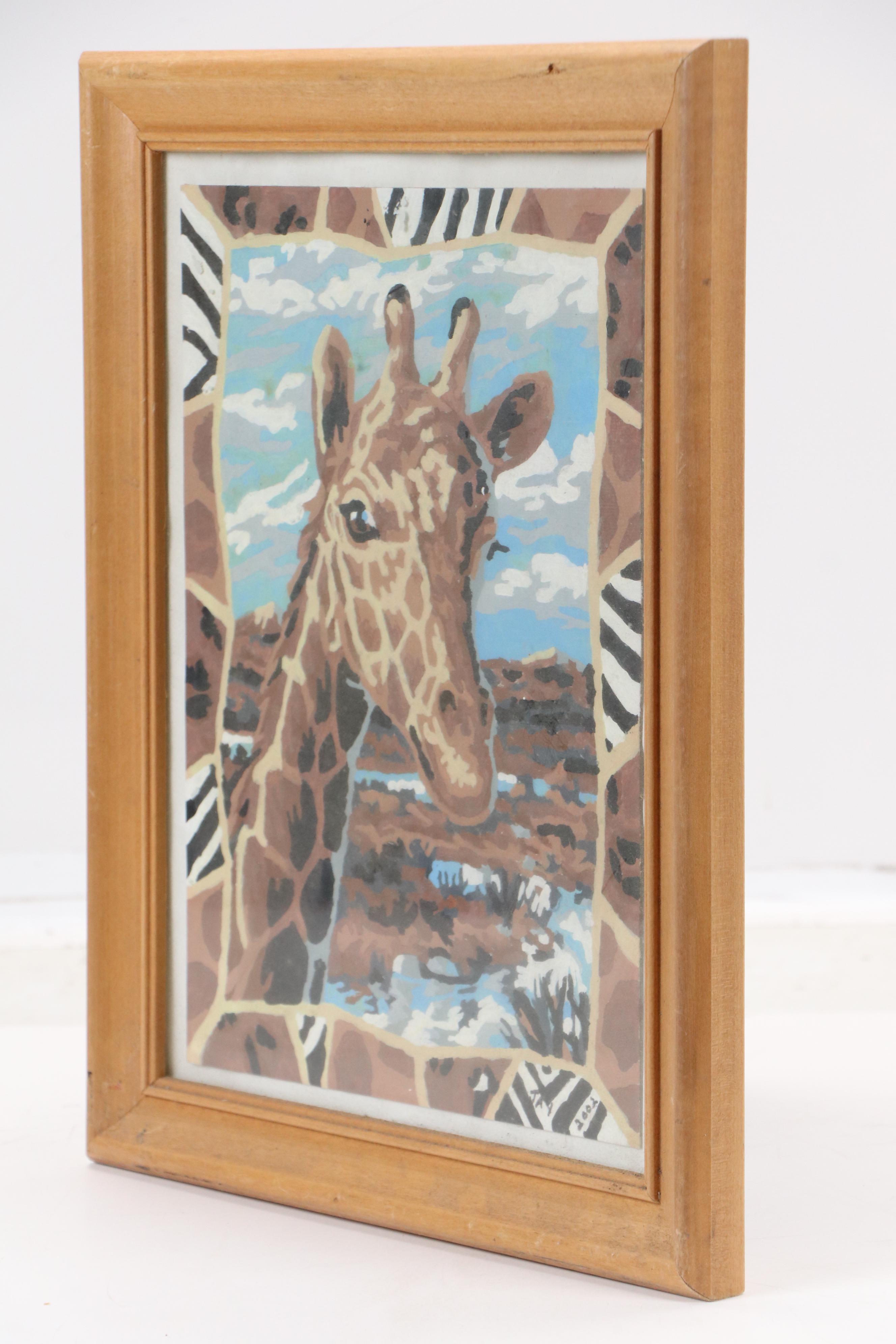 Acrylic Painting of Giraffe, 2002