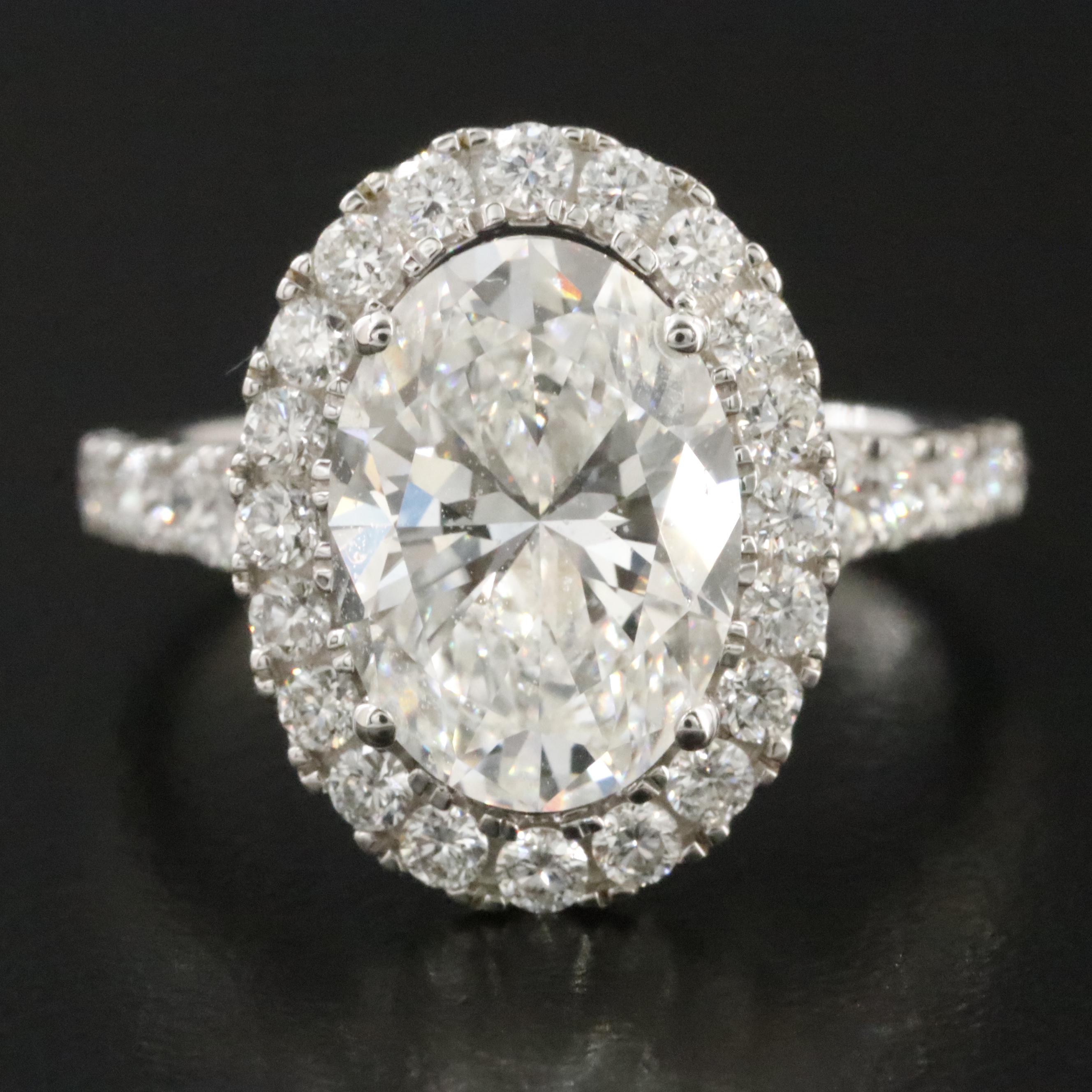 14K 4.86 CTW Lab Grown Diamond Ring