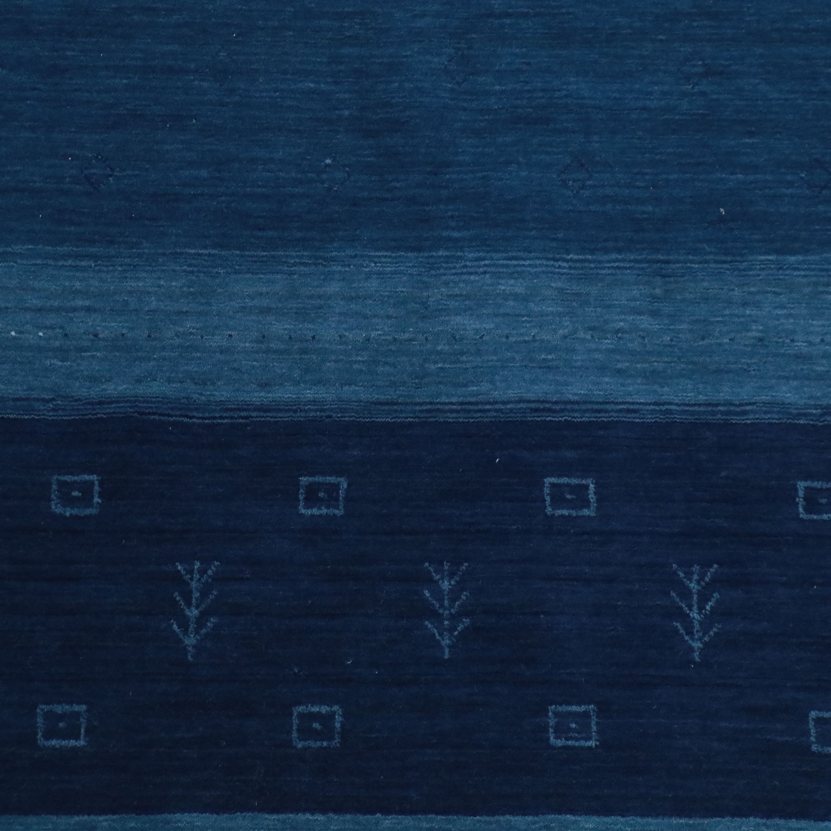 7'10 x 9'9 Hand-Knotted Indo-Persian Gabbeh Area Rug