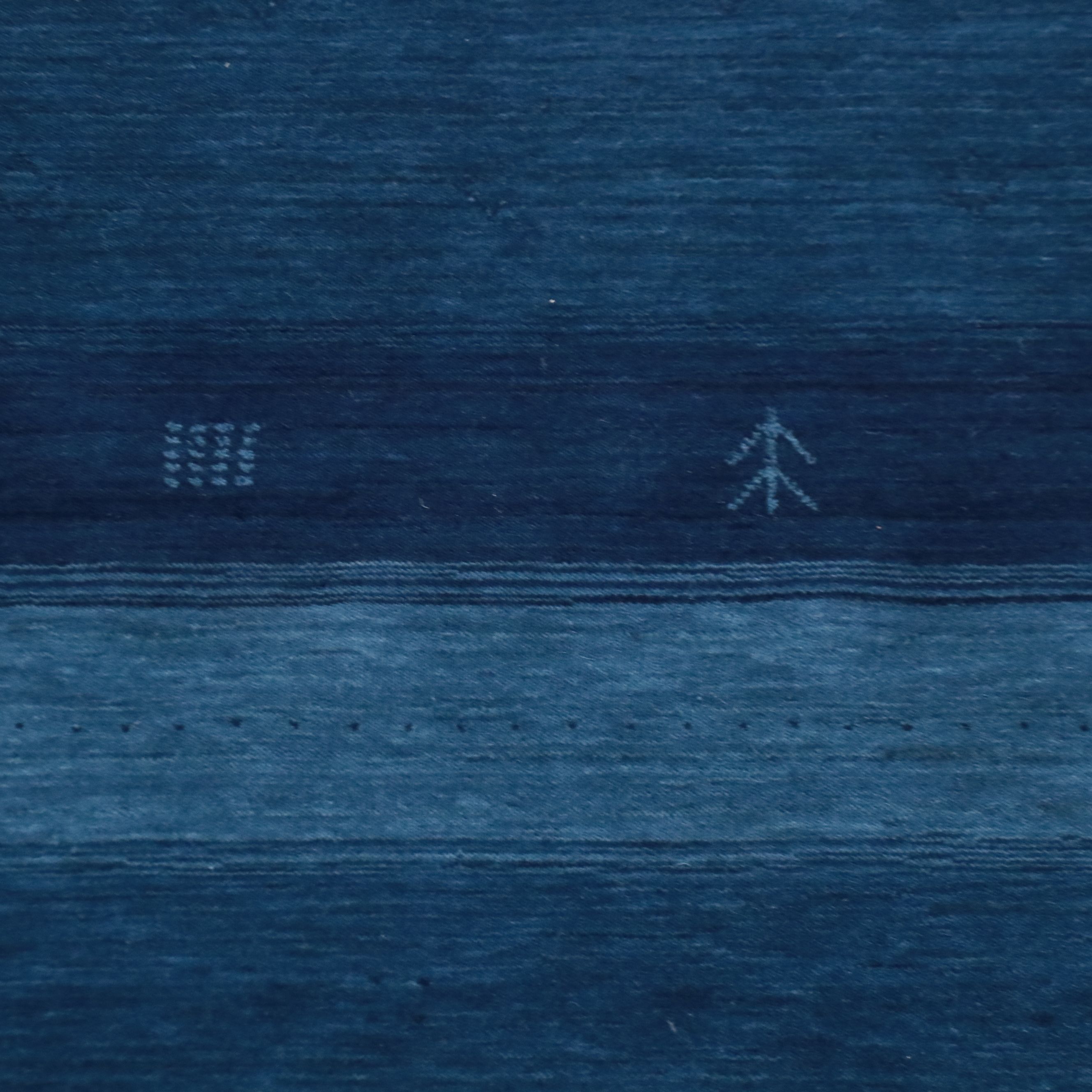 7'10 x 9'9 Hand-Knotted Indo-Persian Gabbeh Area Rug