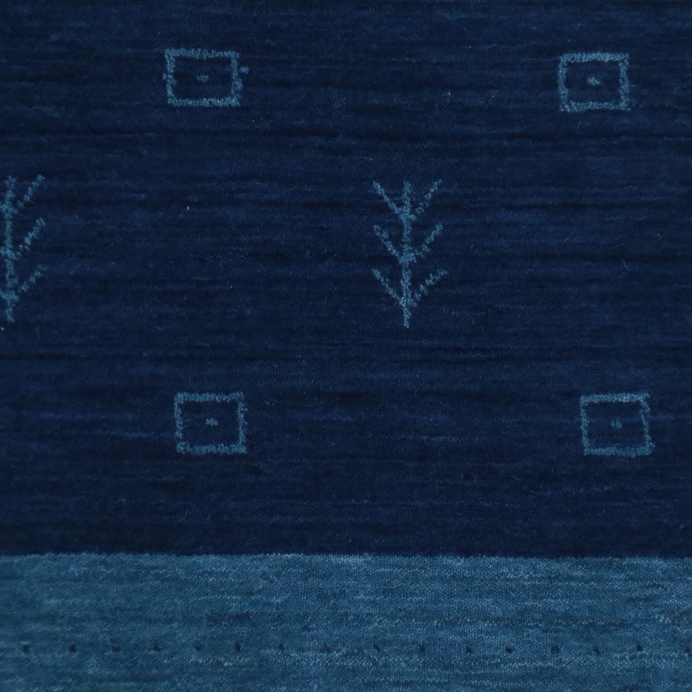 7'10 x 9'9 Hand-Knotted Indo-Persian Gabbeh Area Rug